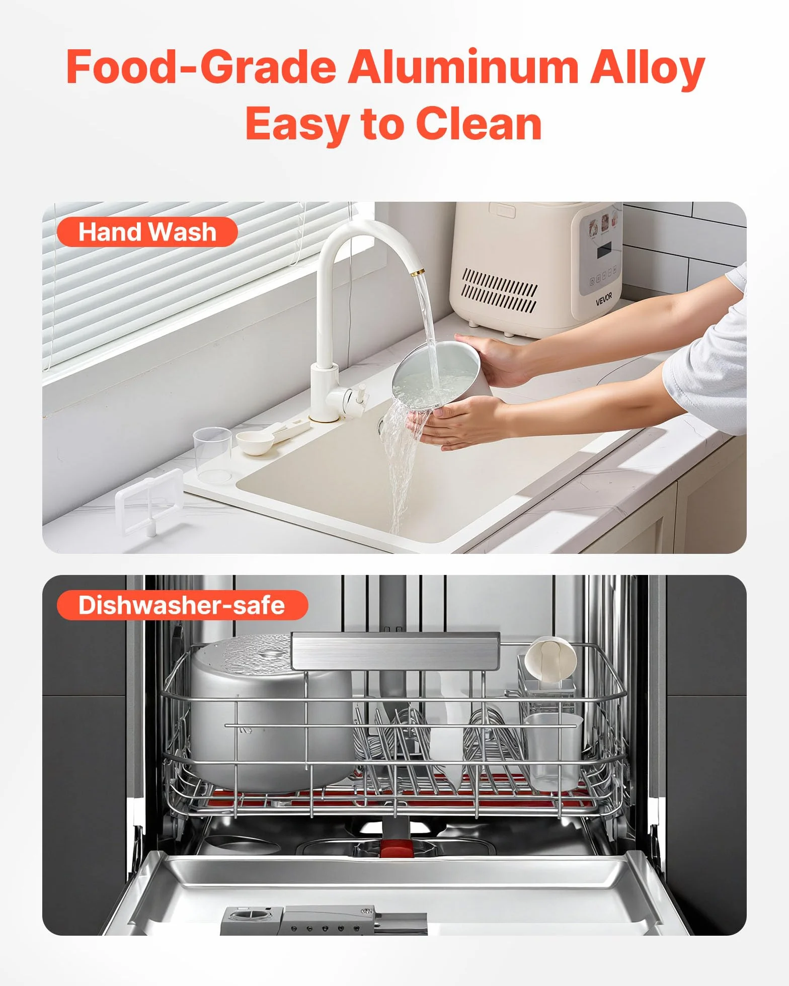 VEVOR Máquina para Hacer Helados 1 L con Compresor Incorporado Heladera Automática Vertical 4 Modos
