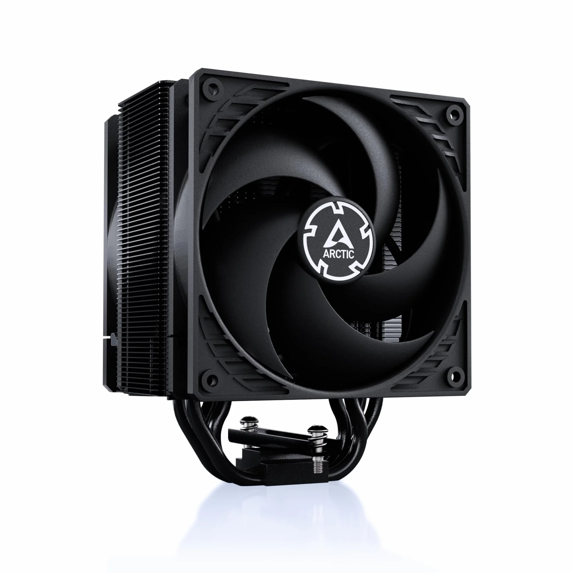 ARCTIC Freezer 36 (negro) - Disipador CPU, Ventilador CPU de torre única con push-pull, Dos ventiladores P de 120 mm con presión optimizada, 200–1800 rpm, 4 Heatpipes, incl. Pasta térmica MX-6