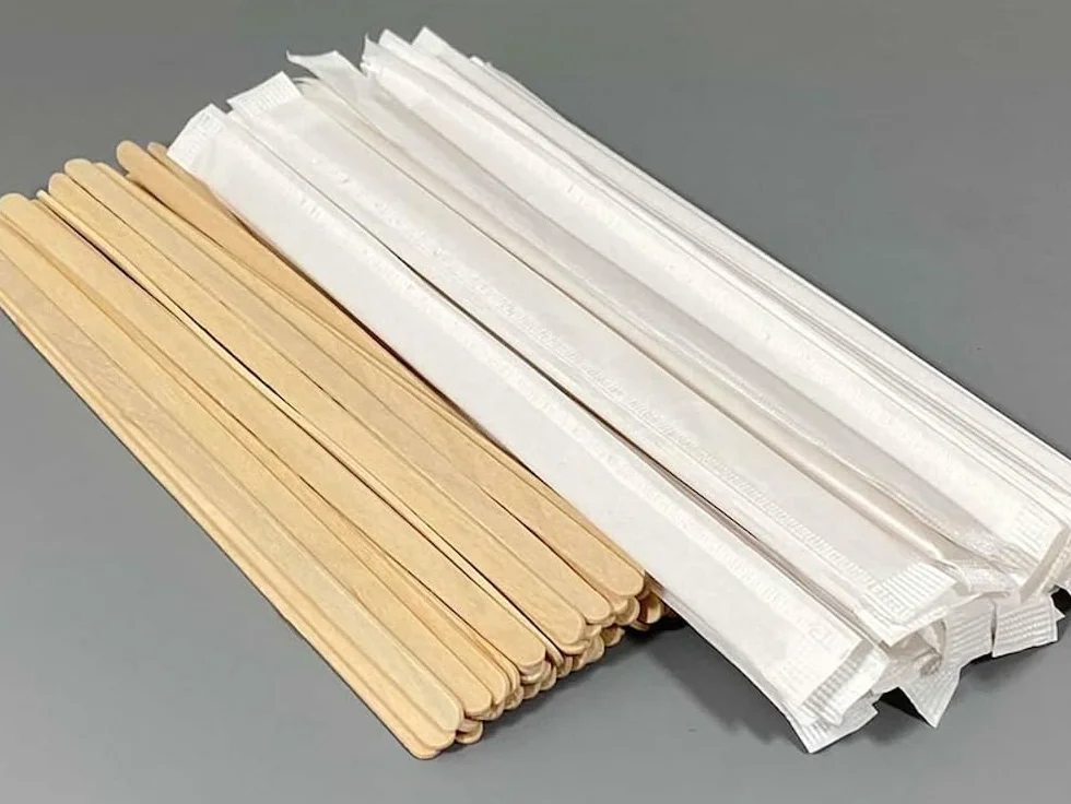 Paletinas de café de madera 11 cm biodegradables desechables 500 unidades