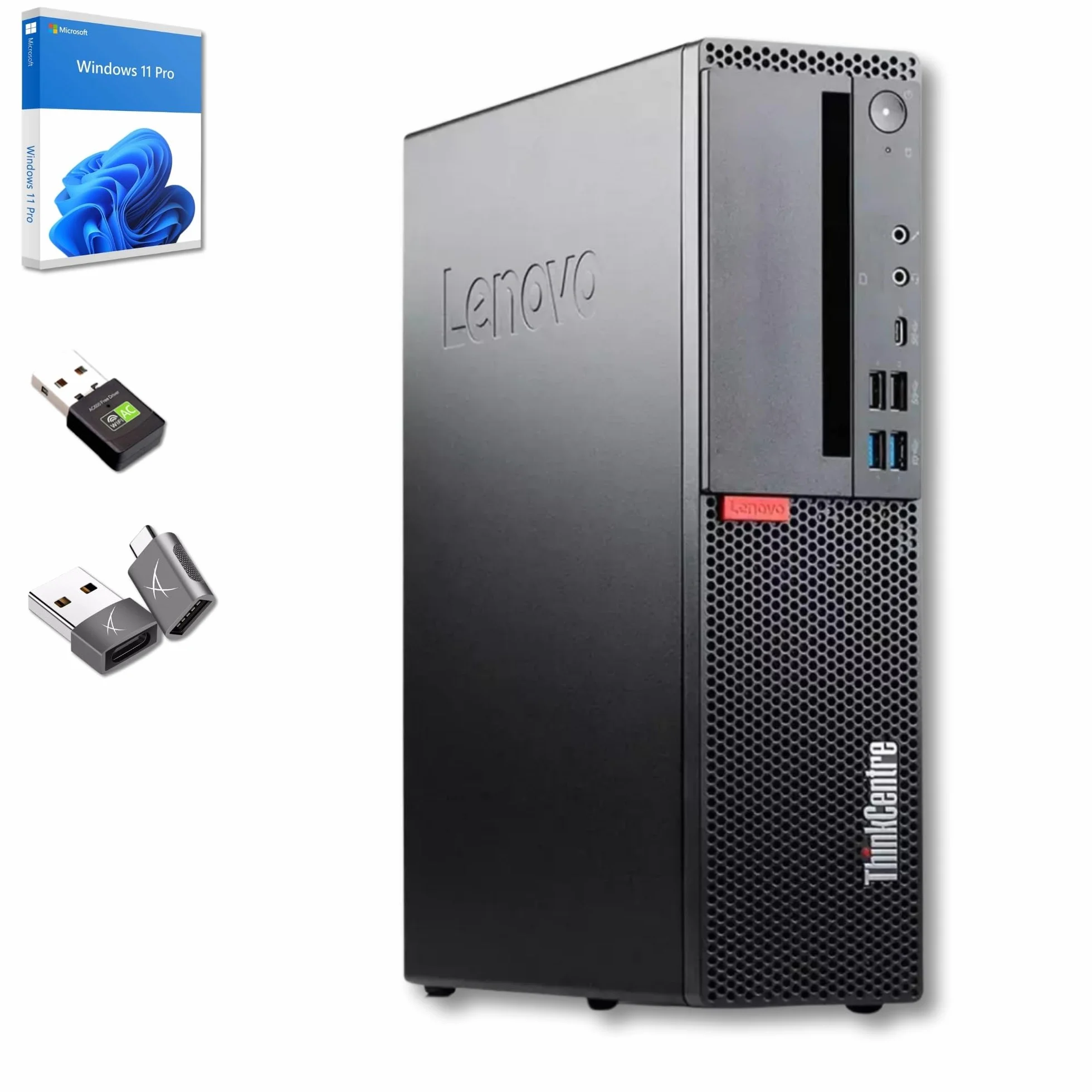 Lenovo ThinkCentre M920s SFF | Procesador Intel Core i7-8700 | 16 GB de RAM | 512 GB SSD Windows 11 Pro WiFi Bluetooth Display Port USB Type-C – GARANTÍA 36 Meses (Reacondicionado)
