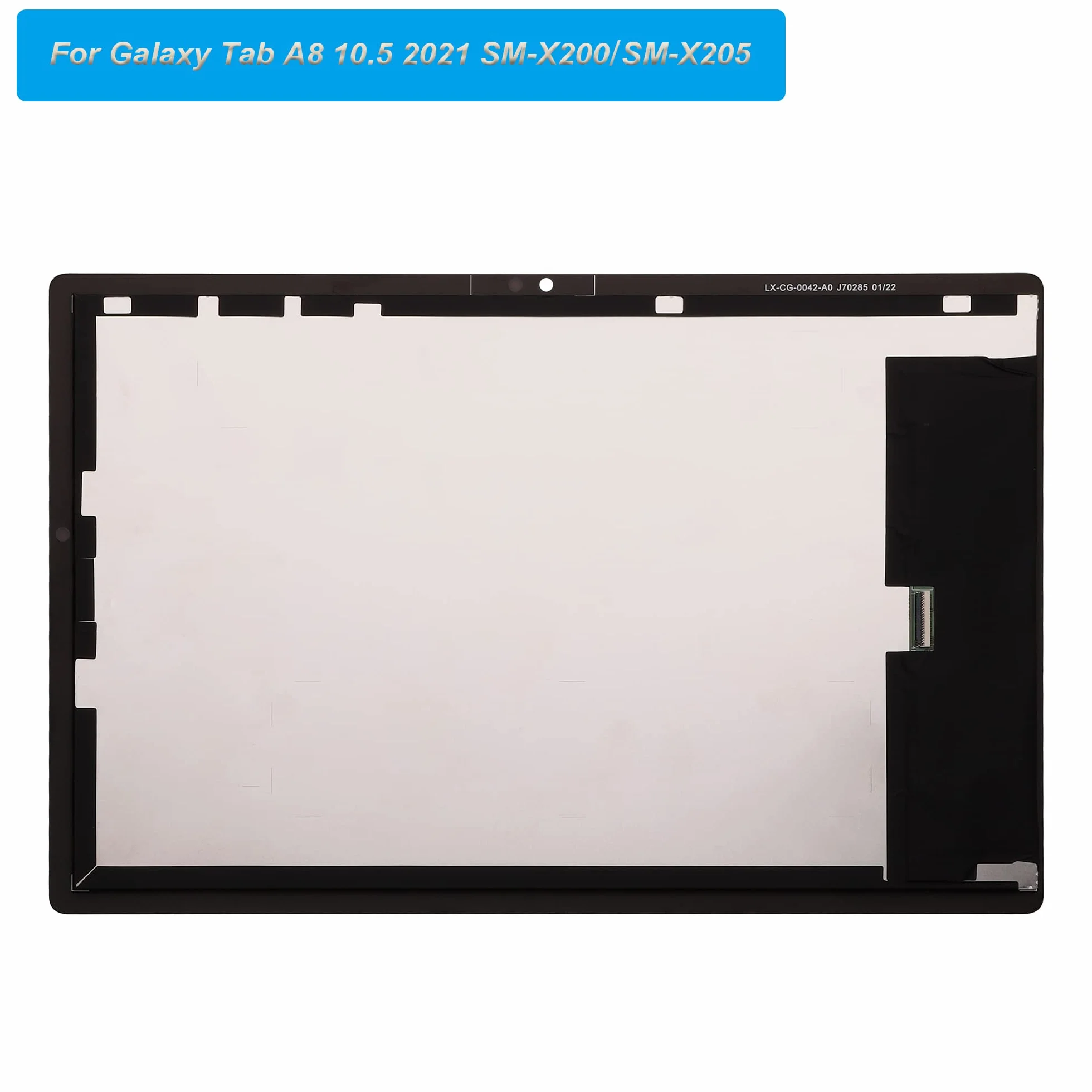 Pantalla táctil de repuesto compatible con Samsung Galaxy Tab A8 10.5 2021 SM-X200, SM-X205 de 10,5 pulgadas, con herramientas