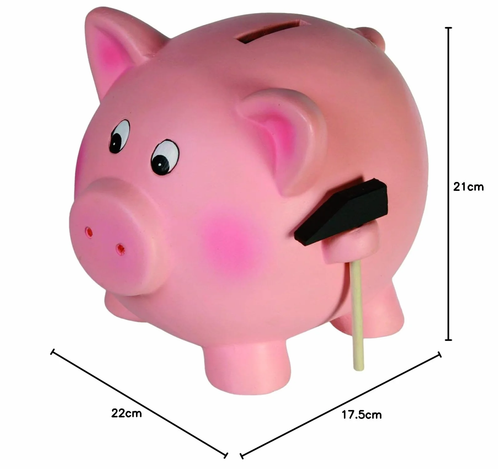 Hucha Cerdito Cerámica XXL rosa 78/4011
