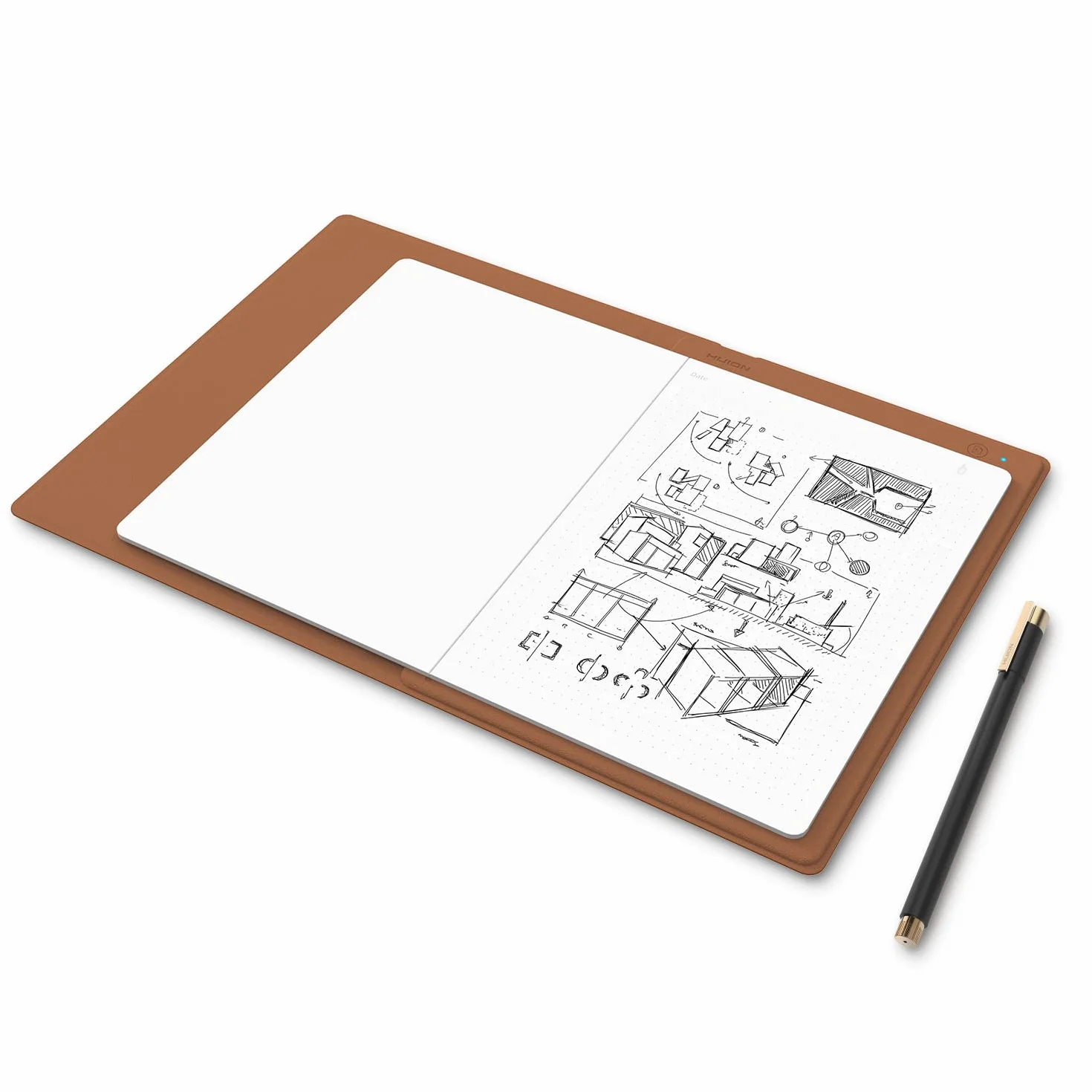 Huion Note X10 - Smart Digital Notepad Notepad Smart Notebook Bluetooth 5.0 con 8192 Niveles de Presión para Tomar Notas y Bocetos Compatibles con Android/iOS/Windows/MacOS/Linux