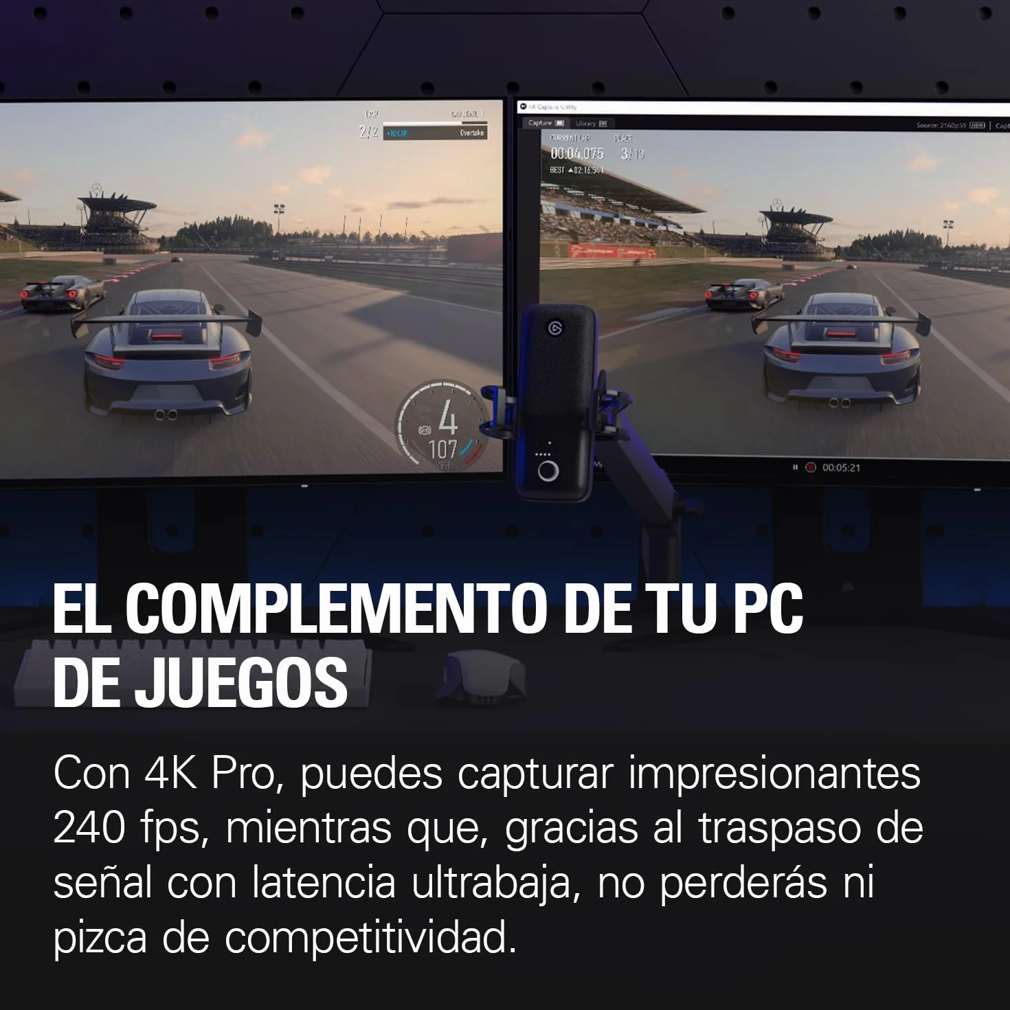 Elgato 4K Pro, Tarjeta de Captura Interna: Traspaso de señal 8K60|4K60 HDR10 con una latencia ultrabaja en PS5|Pro, Xbox Series X|S, Nintendo Switch 2, OBS y más, Streaming, Compatible PC y Dual PC