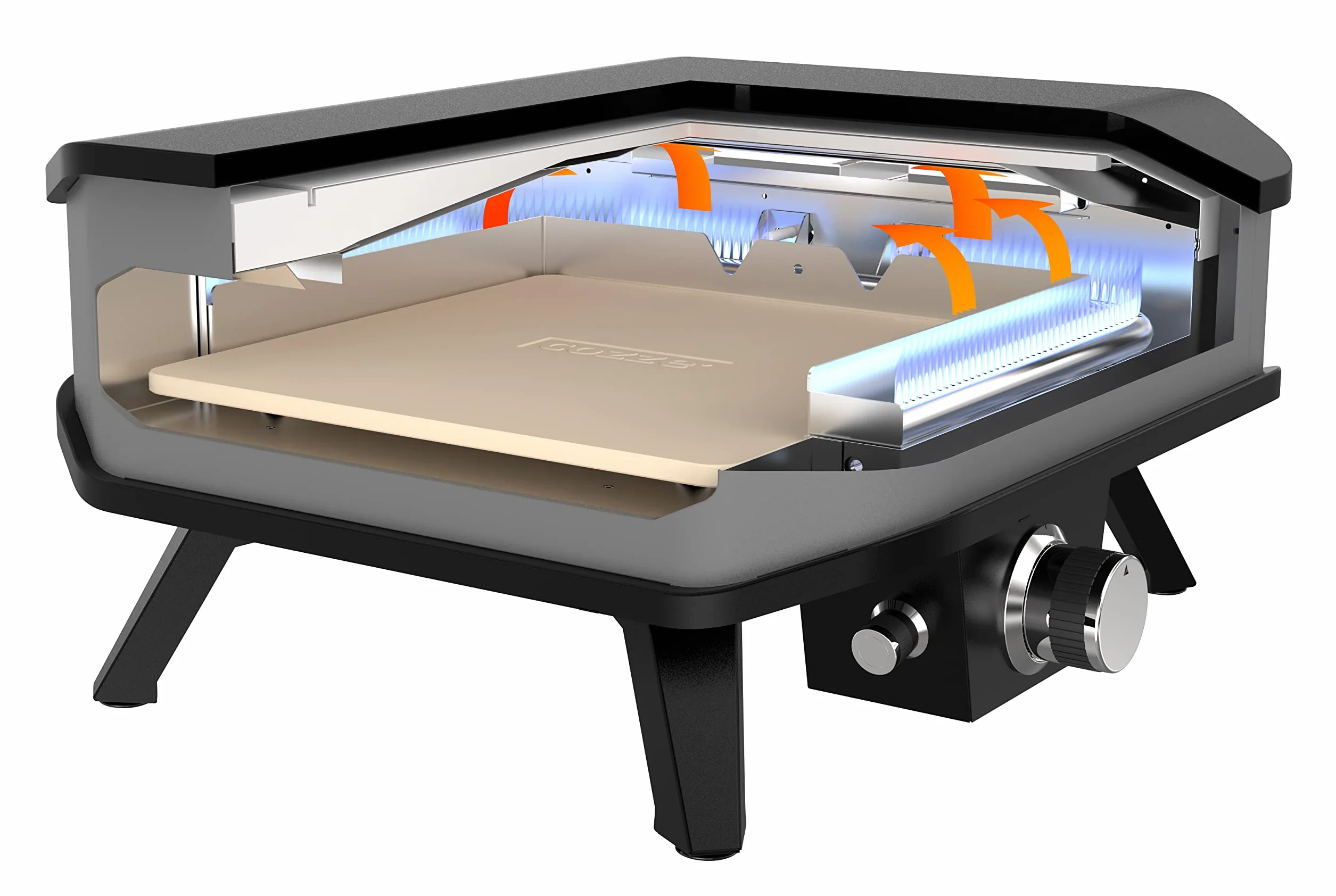 Cozze Horno de gas para pizzas 13" 5,0 kW con termómetro y piedra