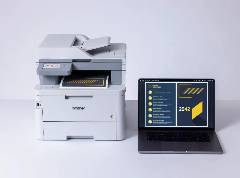Brother MFCL8390CDW, Impresora multifunción Profesional LED Color compacta, con Red Cableada/WiFi y Doble Cara automática en Todas Las Funciones