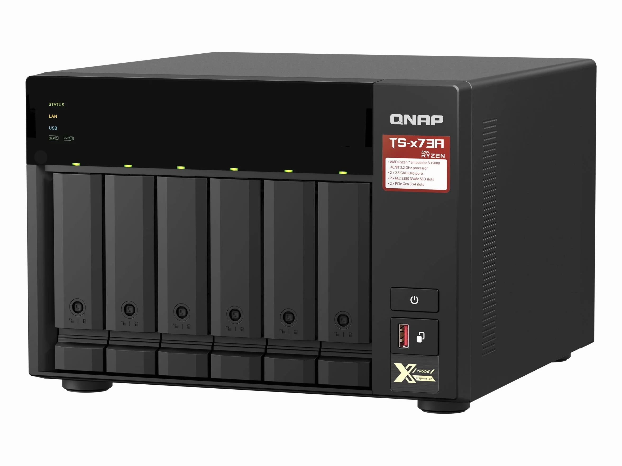 Qnap Systems TS-673A-8G 6 Bay 2.2GHZ 4C/8T EXT