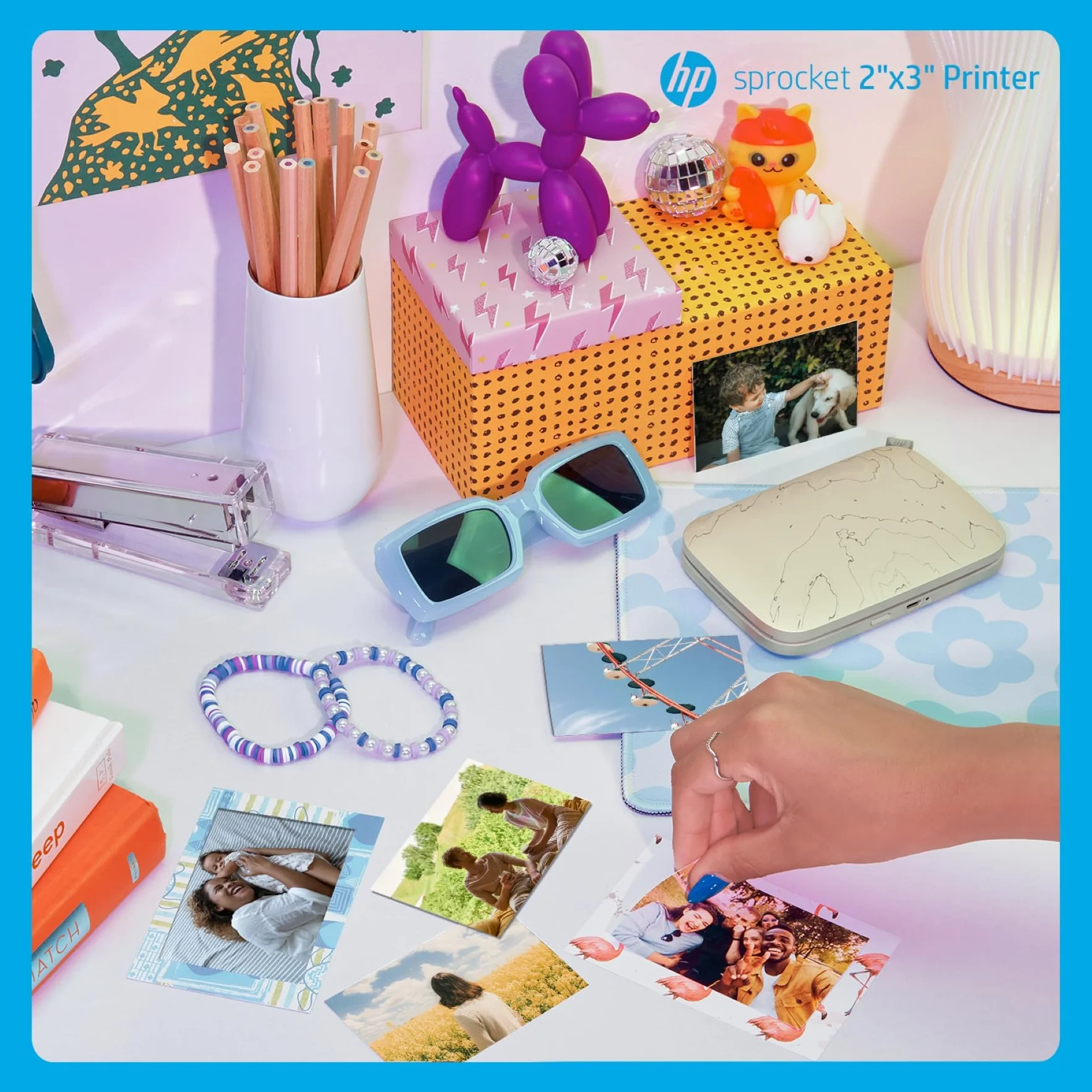 HP Sprocket Select - Impresora de Foto Zink (Sin Tinta, 321 x 600 dpi, 10 Hojas, LED, Bluetooth)