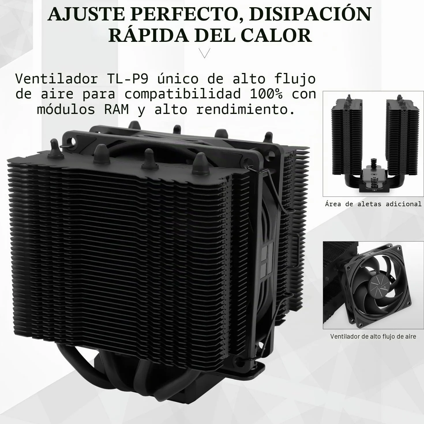 Thermalright Assassin 90 SE - Enfriador de aire doble torre para CPU, ventilador de 110 mm, AMD:AM4 AM5/Intel LGA 1851/1700/115X/1200 (PA90SE negro)