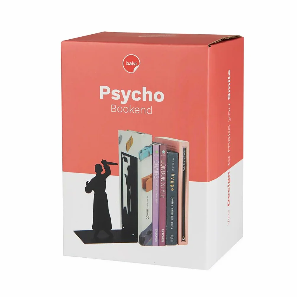 Balvi Psycho Sujetalibros Decorativo de Metal Negro