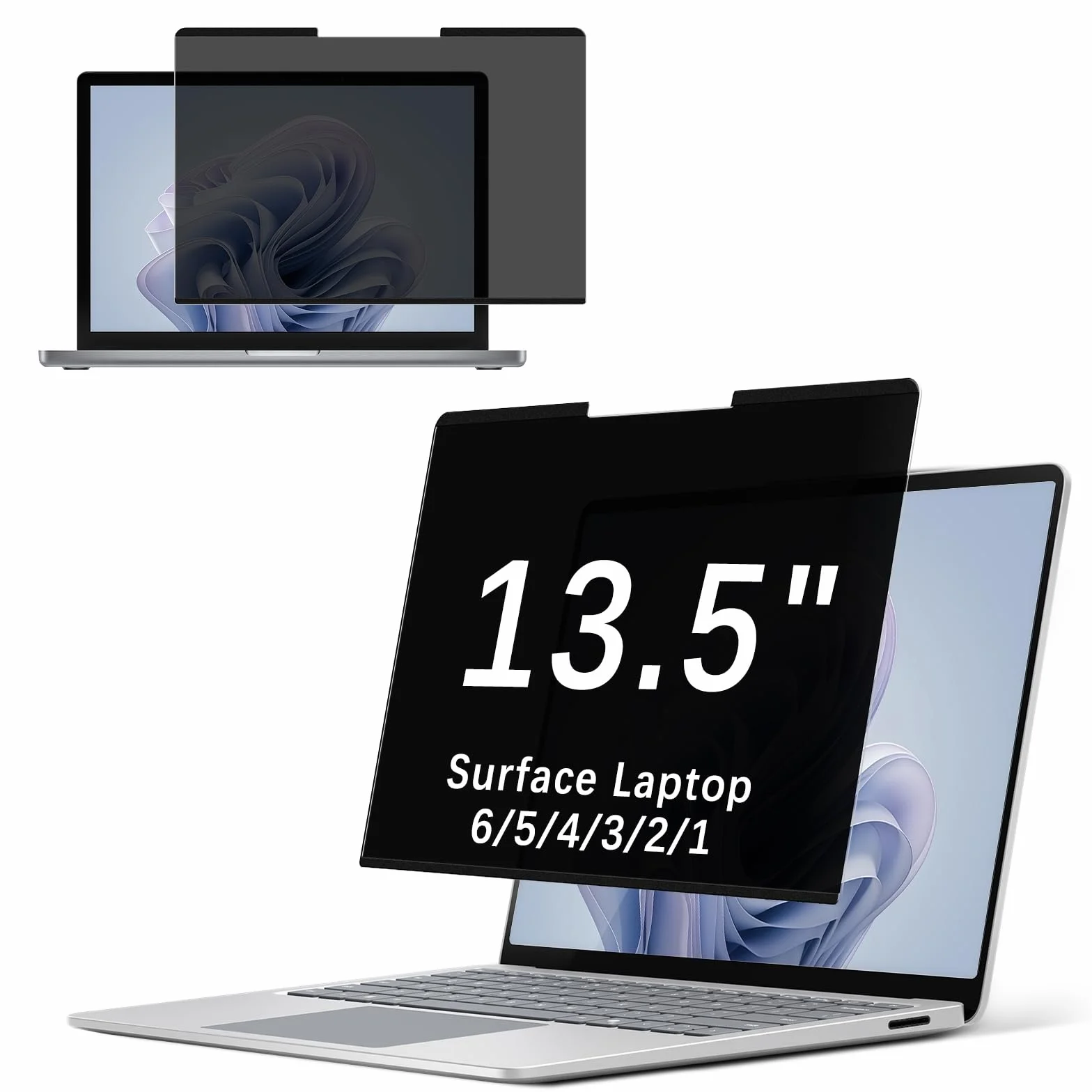 Magnético Filtro de Pantalla de Privacidad para 13.5 pulgadas Surface Laptop 6/5/4/3/2/1, Antiluz Azul Antirreflejos Anti UV, Extraíble Privacy de Protector Pantalla para Surface 13,5"