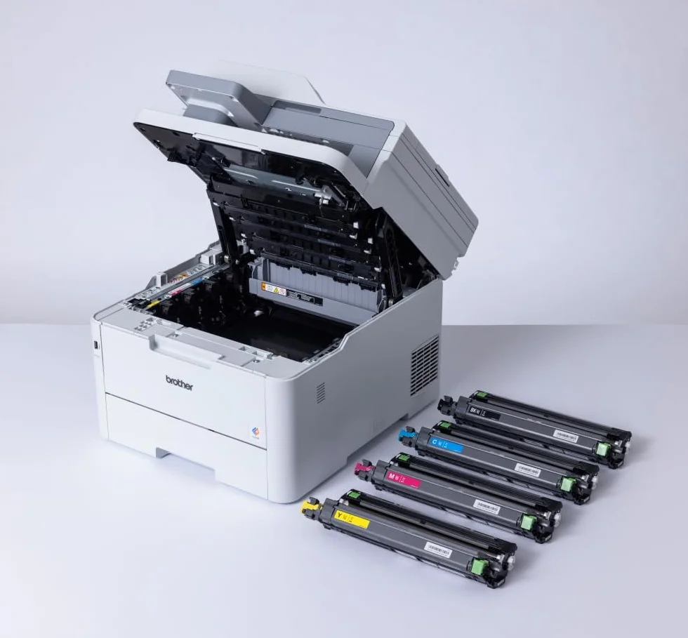 Brother MFCL8390CDW, Impresora multifunción Profesional LED Color compacta, con Red Cableada/WiFi y Doble Cara automática en Todas Las Funciones