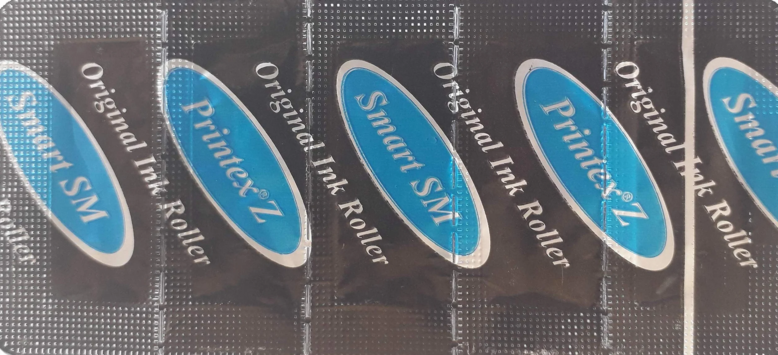 Rodillos de Tinta Negra para Etiquetadoras Printex Smart y Printex Z - Paquete de 5 Unidades