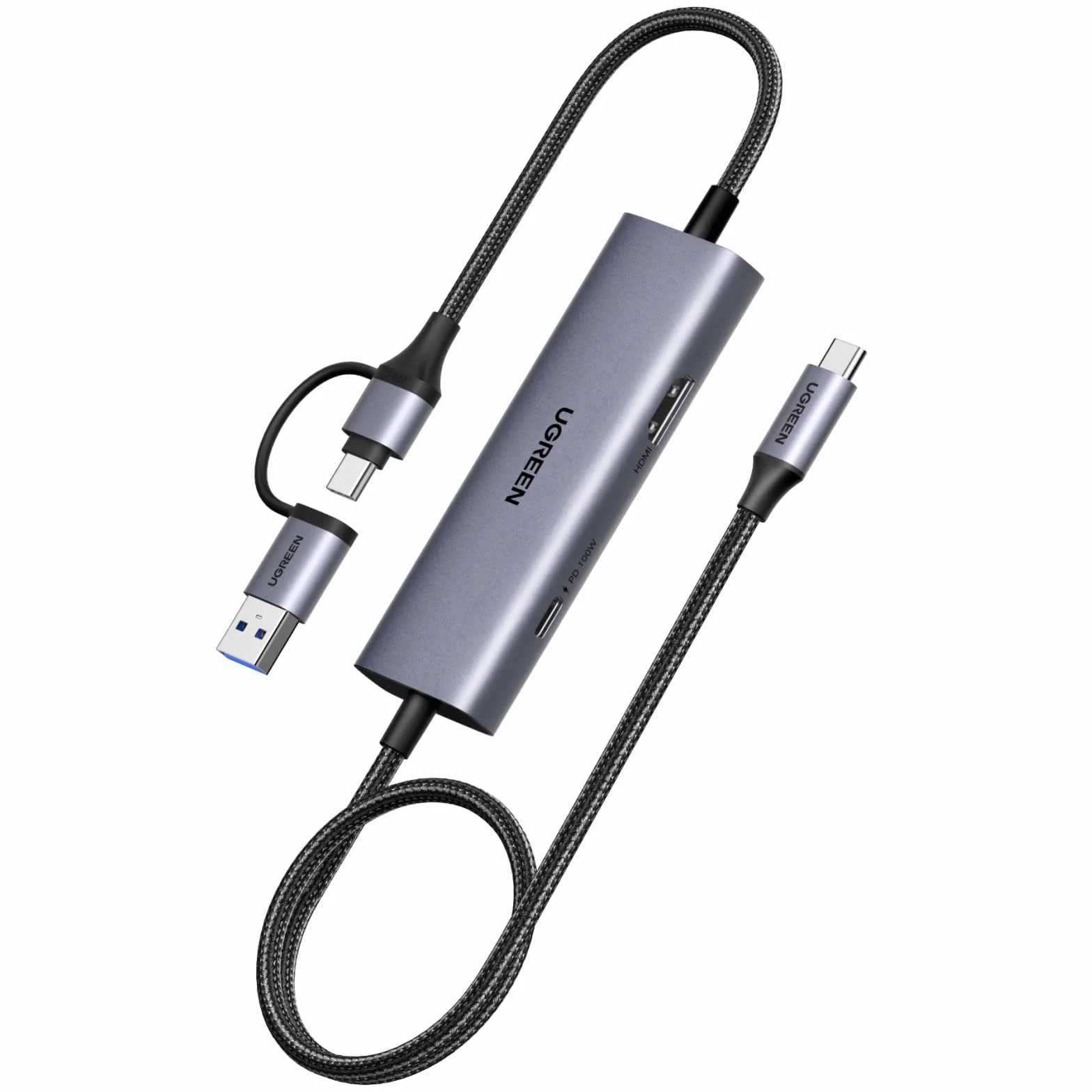 UGREEN Tarjeta de Adquisición de Vídeo USB C 4K 30Hz Entrada USB C A 3.1 2K 60Hz Grabación y Streaming Capturadora Video HDMI y Boucle Compatible con Switch PS5 4 Xbox MacBook iPad Air Quest 3 Cámara