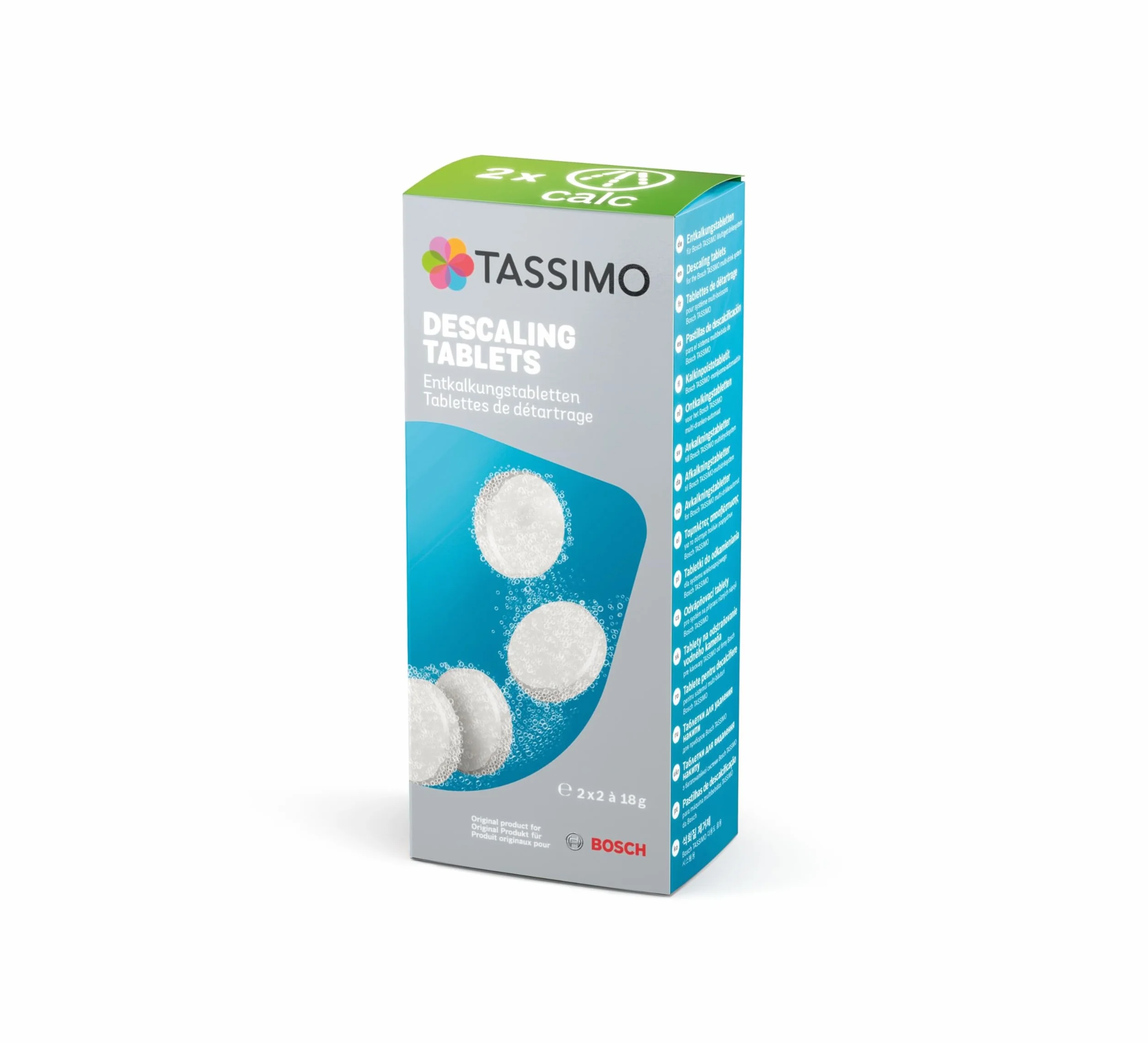 Bosch TCZ6004 Pastillas de Limpieza y Descalcificación para Cafeteras TASSIMO