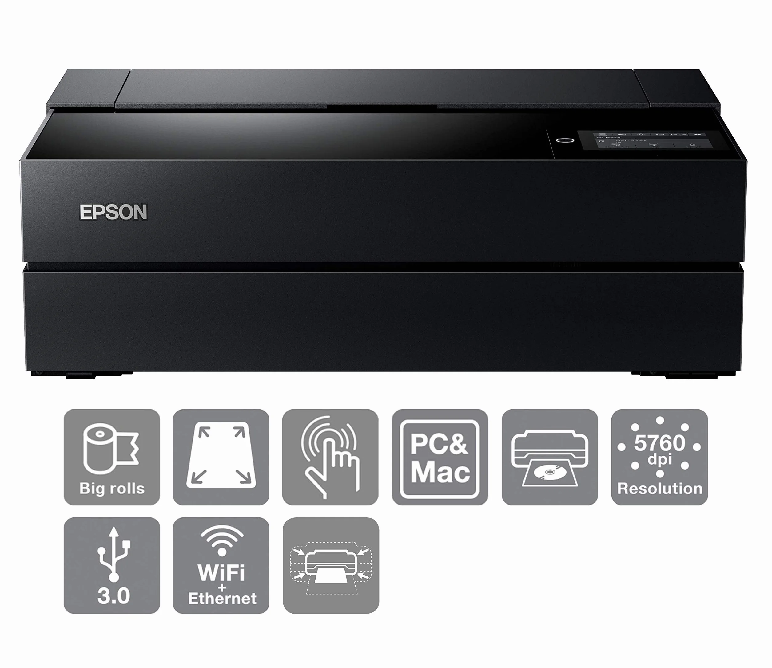 Epson SureColor SC-P900 - Printer - colour - ink-jet - A3 Plus - 5760 x 1440 dpi - capacity: 120 sheets - LAN, USB host, USB 3.0, Wi-Fi(ac)
