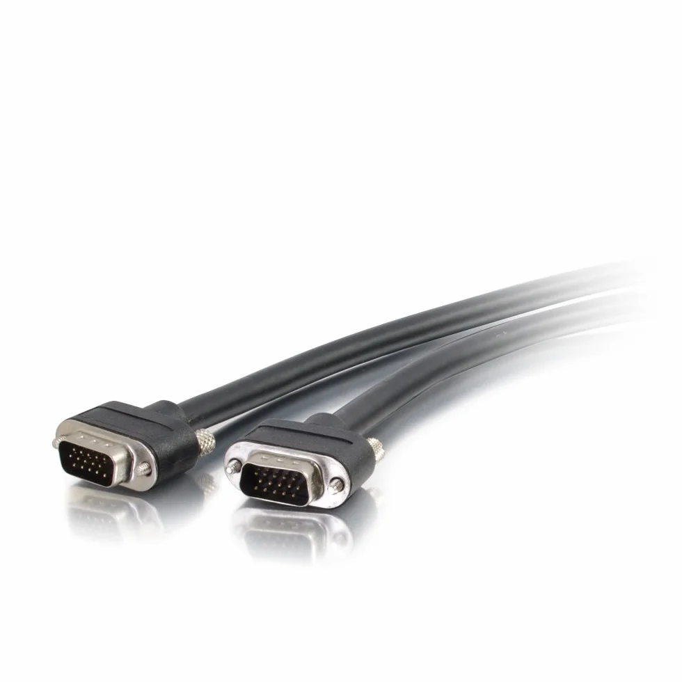C2G VGA cable VGA 0,305 m VGA (D-Sub) Negro - Cables VGA (0,305 m, VGA (D-Sub), VGA (D-Sub), Negro, Oro, Cobre)