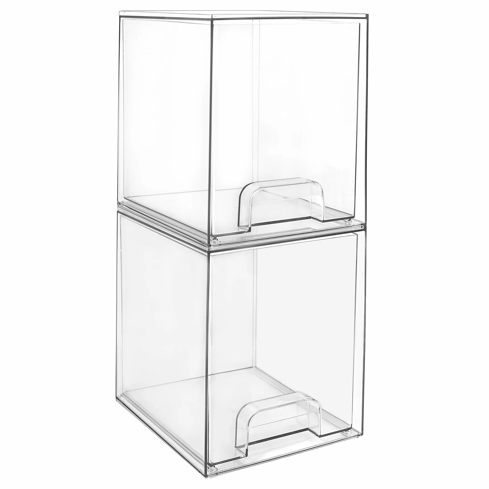 Organizador de maquillaje apilable acrílico transparente con cajones
