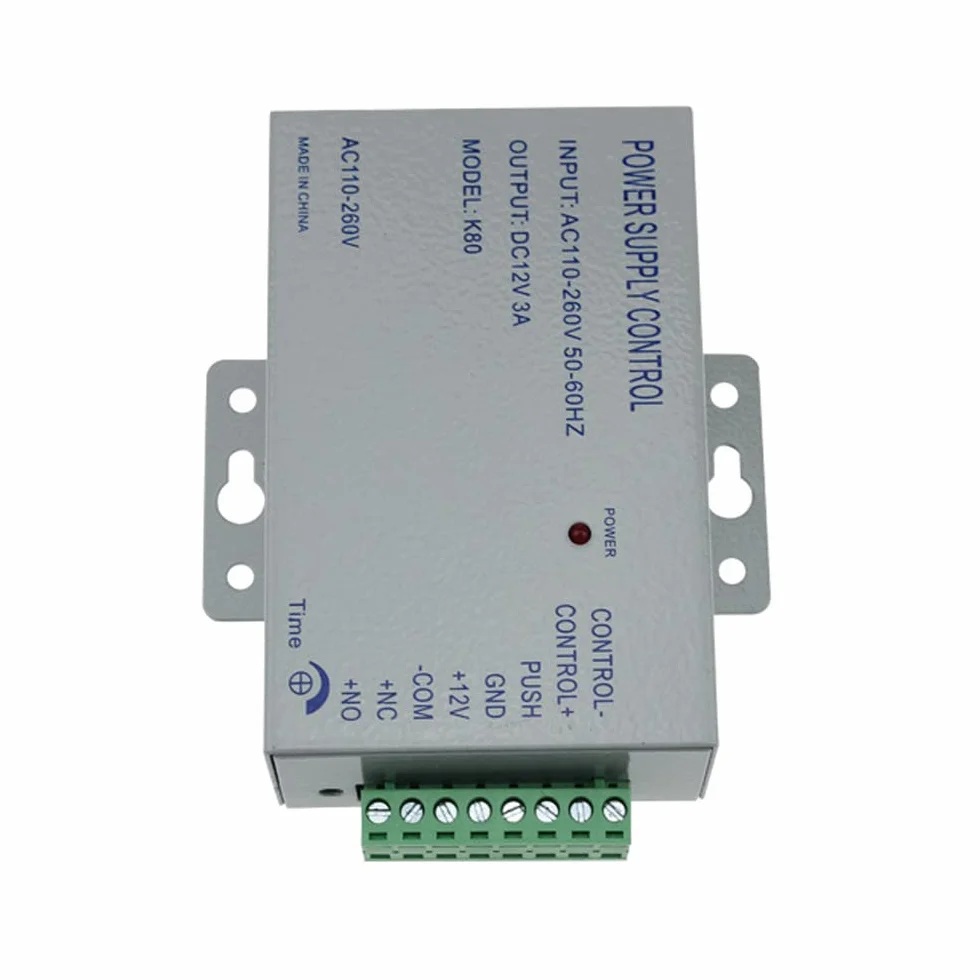 AC 110-240V a DC12v 3A 36w Fuente de Alimentación para el Sistema de Control de Acceso de Puerta Fuente de Alimentación K80