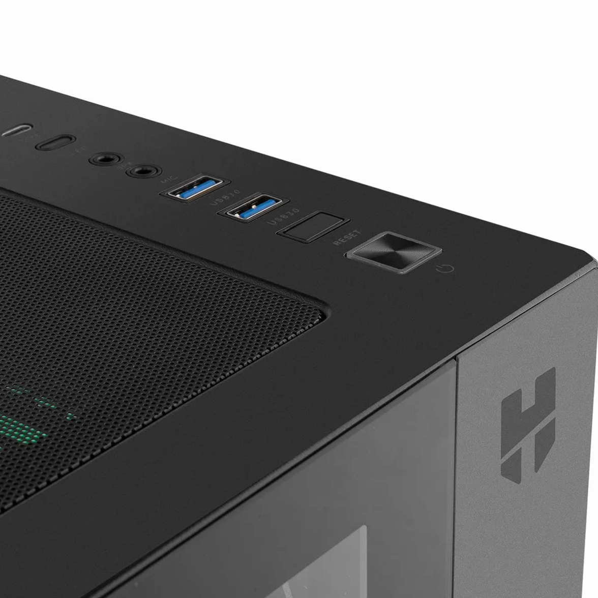 NOX Xtreme Products Hummer Astra – Semitorre ATX/Micro ATX con Cristal Templado, Ventiladores EASYLINK LED ARGB, hasta 10 Ventiladores, Soporta Gráficas Grandes, USB 3.0, Negro