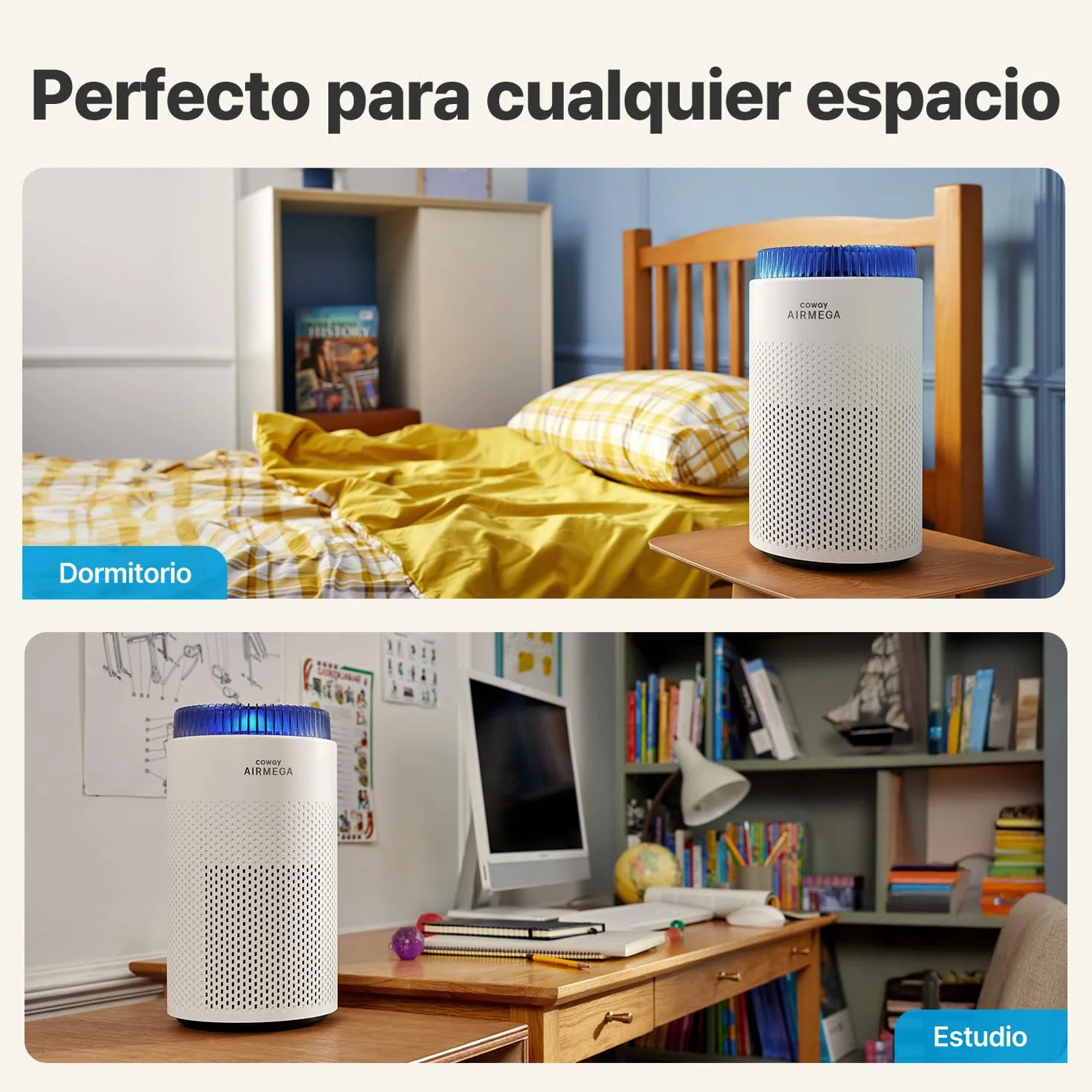 COWAY Purificador de Aire Airmega 50 CADR 120,1 m³/h 18,4 dB