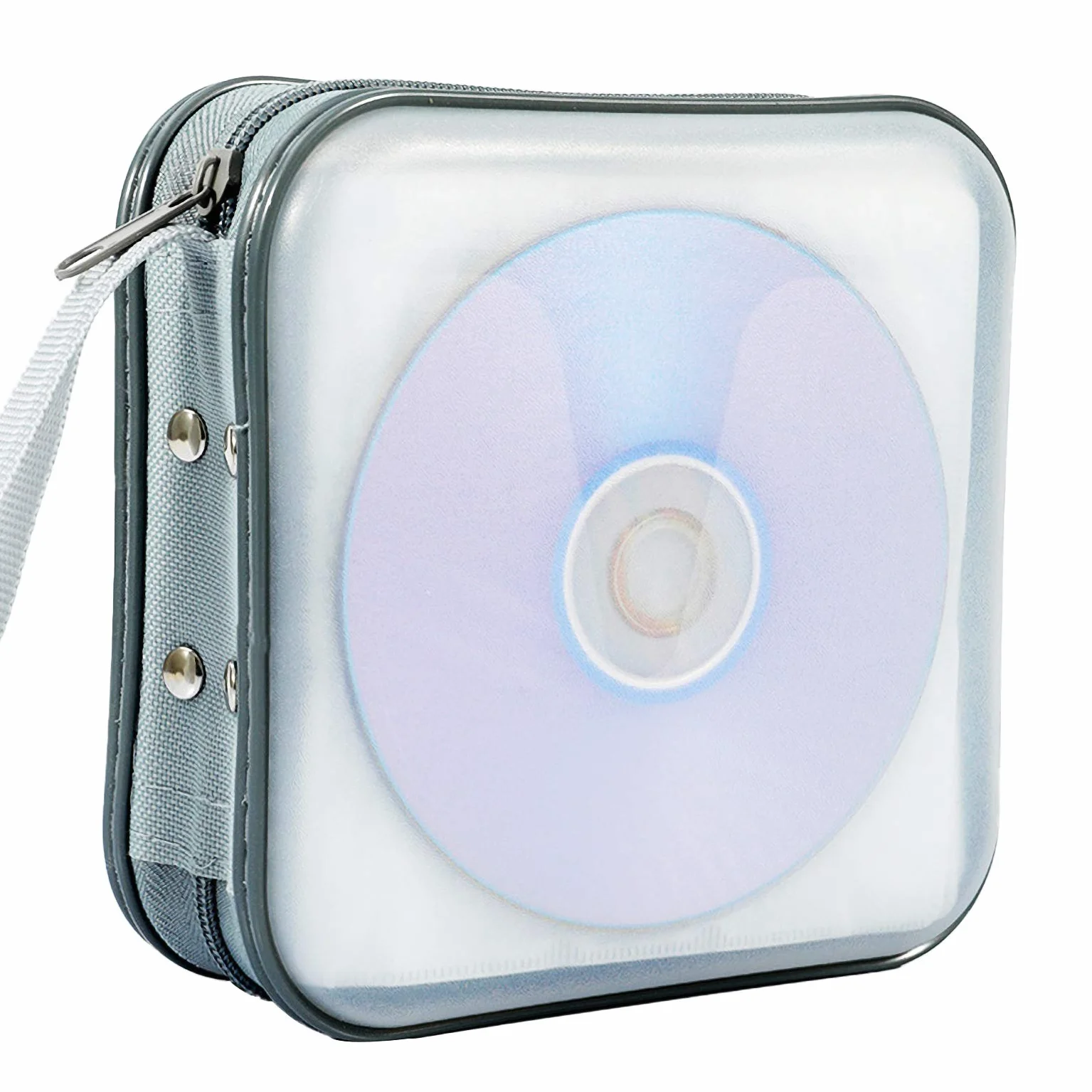 Funda para CD, CD/DVD, 40 capacidades, Funda Protectora para CD y VCD, Organizador de Almacenamiento, Carpeta para folletos y álbumes para el hogar y el Coche