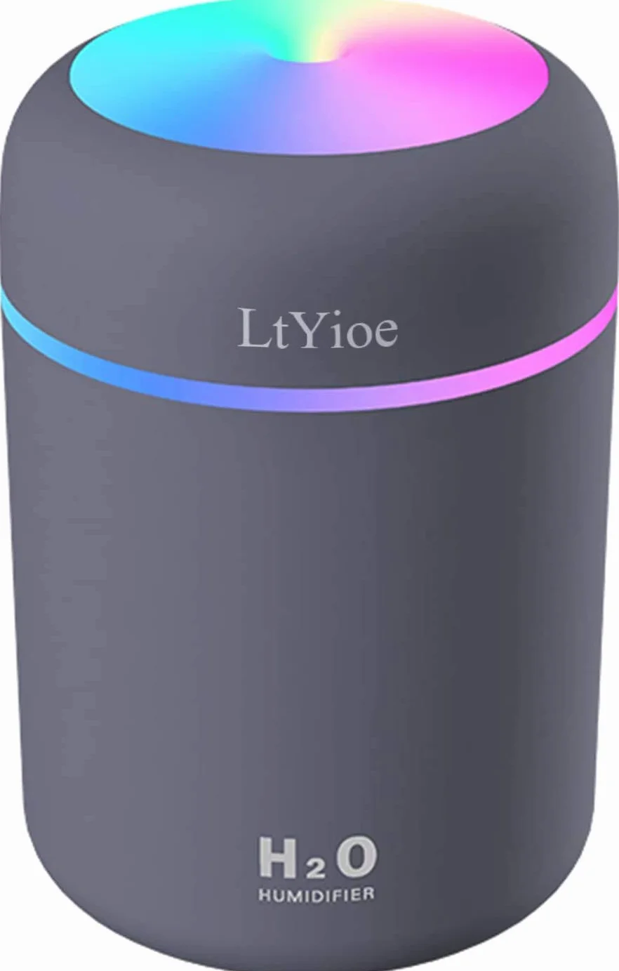 LtYioe Humidificador para Bebés Ultrasónico 2 Modos Silencioso USB con Luz Nocturna y Apagado Automático Azul Marino