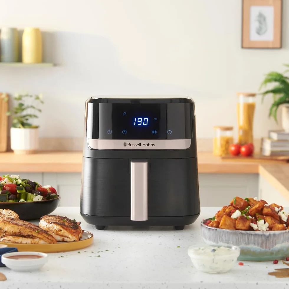 Russell Hobbs Freidora de Aire 4.3L 1300W 9 Programas 200°C Rapid Air Táctil Satisfry 27610-56