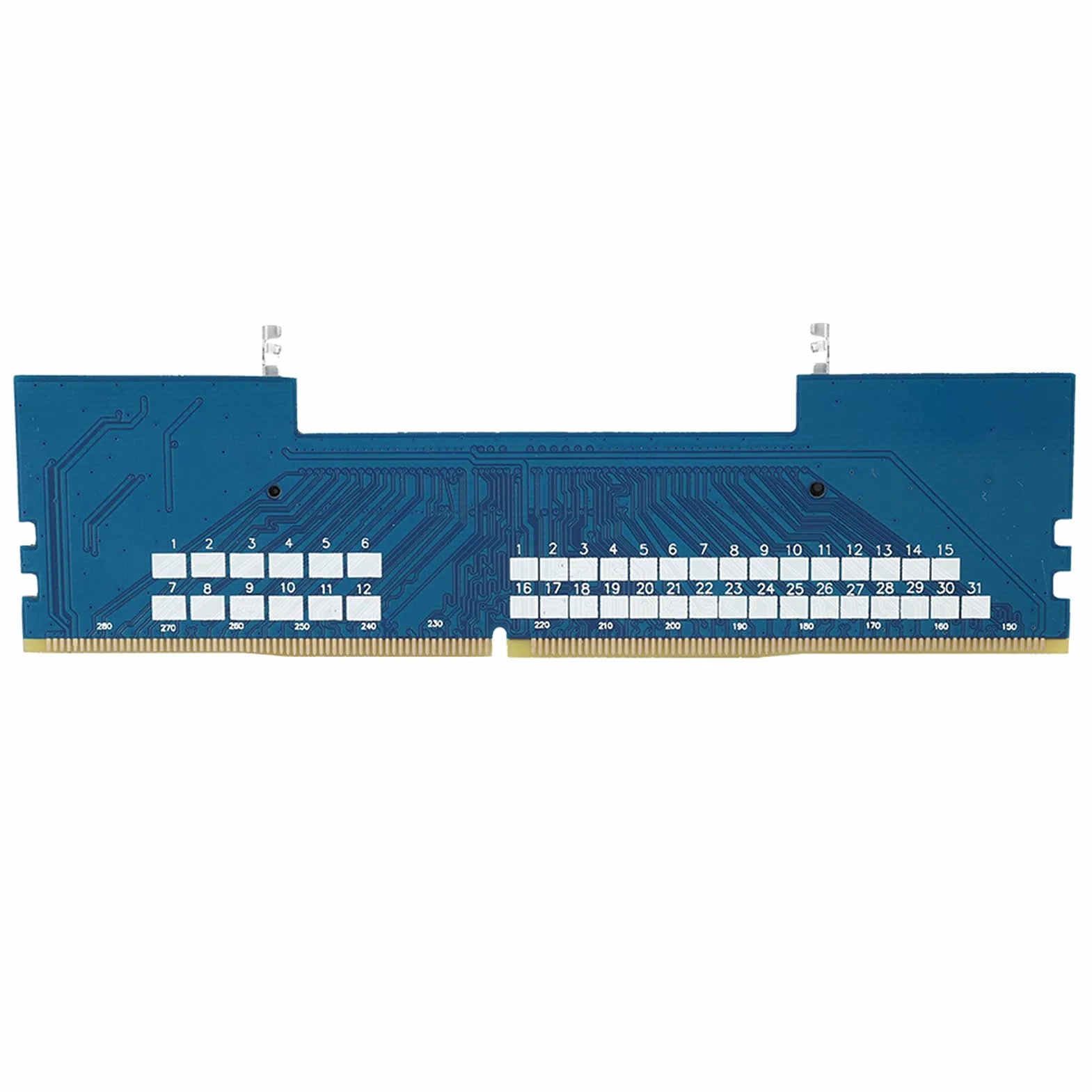 Tarjeta de Adaptador de Conector de RAM de Memoria DIMM DIMM, Portátil, Portátil 260 a 288 Pines con Diseño de Protección contra Sobrecorriente para la Expansión de la Memoria de la PC