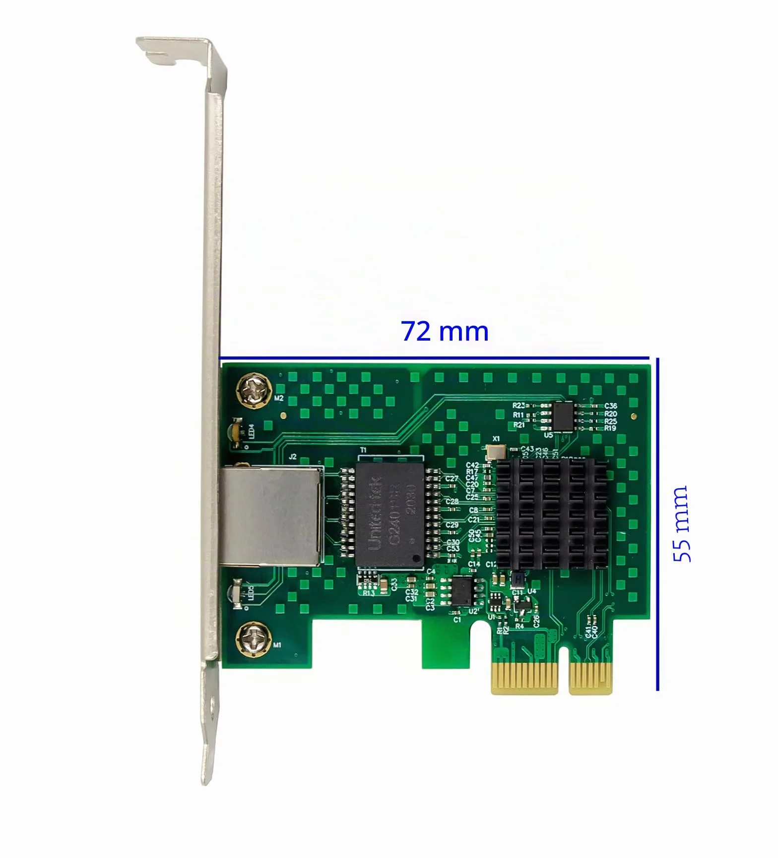 Adaptador de Red PCIe 3.1 de 2.5GBase-T con Intel I225-V+Cable Ethernet Cat8 de 3 pies 2500/1000/100Mbps PCI Express Gigabit Ethernet Card RJ45 Controlador LAN para Windows 10/11