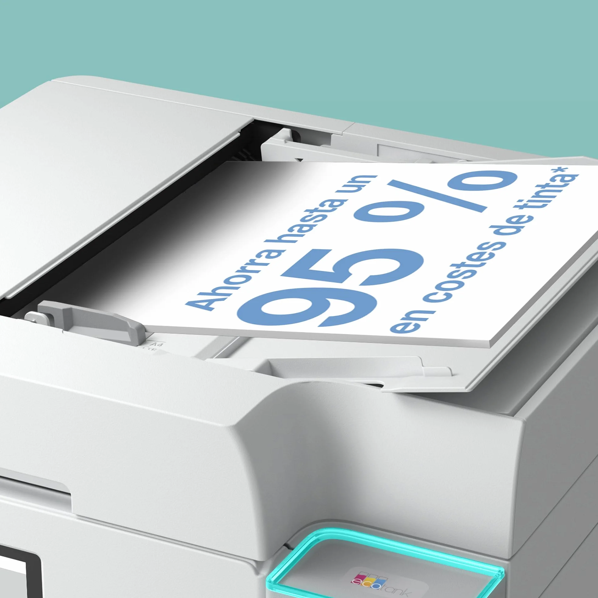 Epson EcoTank ET-4956 Impresora de Depósito de Tinta | Teletrabajo | Wi-Fi, Ethernet | A4 | Doble Cara | Imprimir, Copiar, Escanear, Fax | Pantalla Táctil 6,1cm | ADF | Tinta Incluida para 3 Años