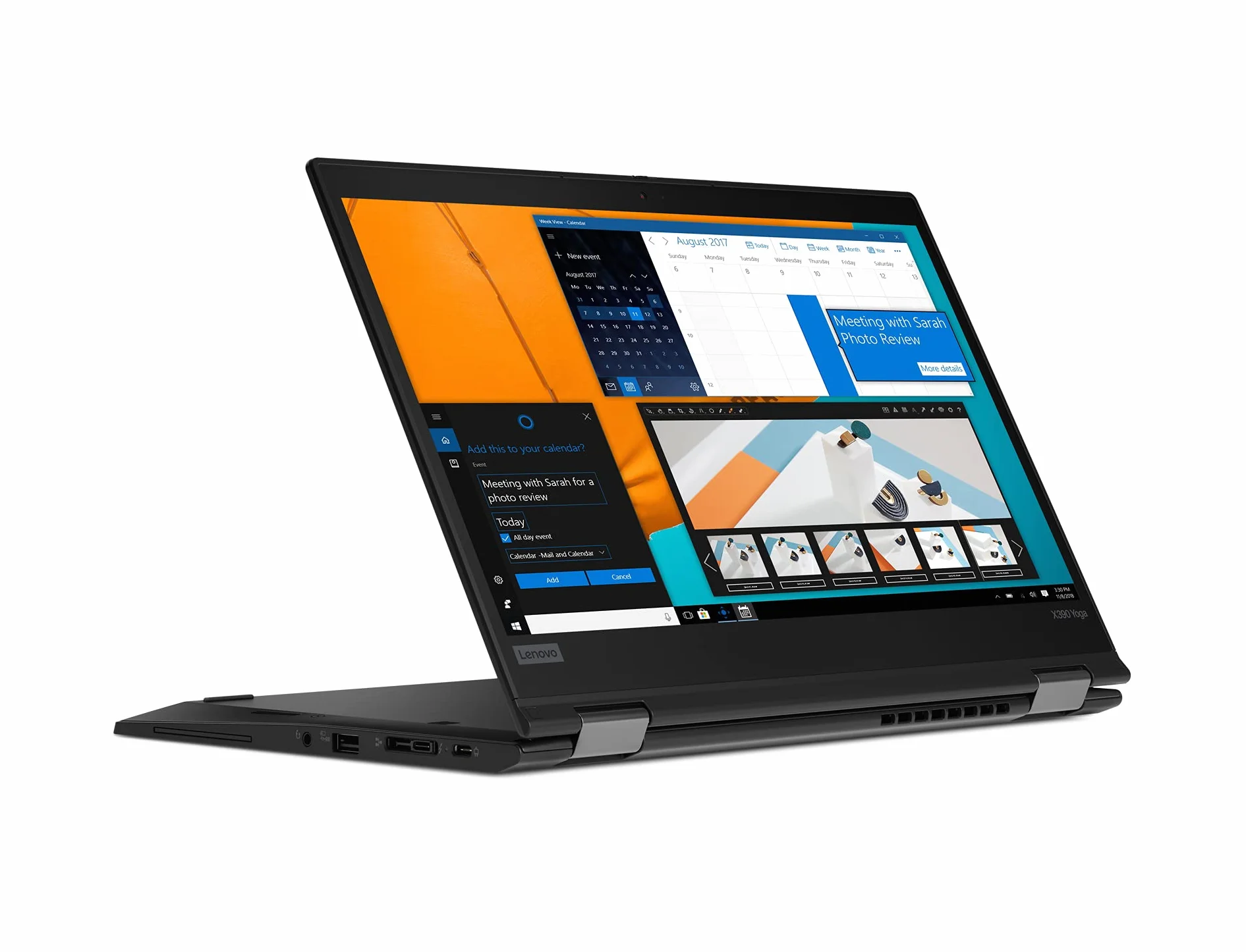 Lenovo Thinkpad X390 Yoga Convertible Tablet 13,3 pulgadas Touch Display Intel Core i5 256 GB SSD Disco duro 8 GB Memoria Windows 11 Pro UMTS LTE Ordenador portátil (reacondicionado)