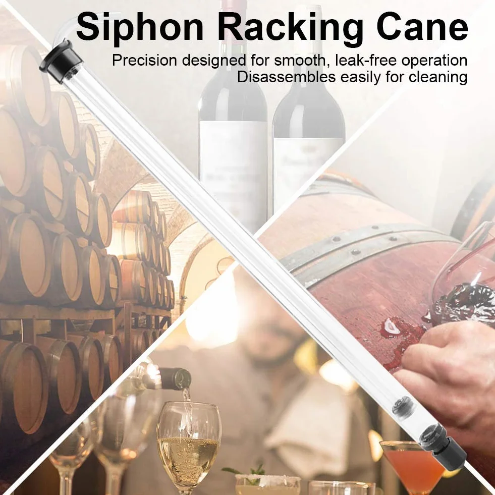 Auto Siphon Racking Cane Mini Siphon for Beer Wine Carboy Bottle with Plastic Tube