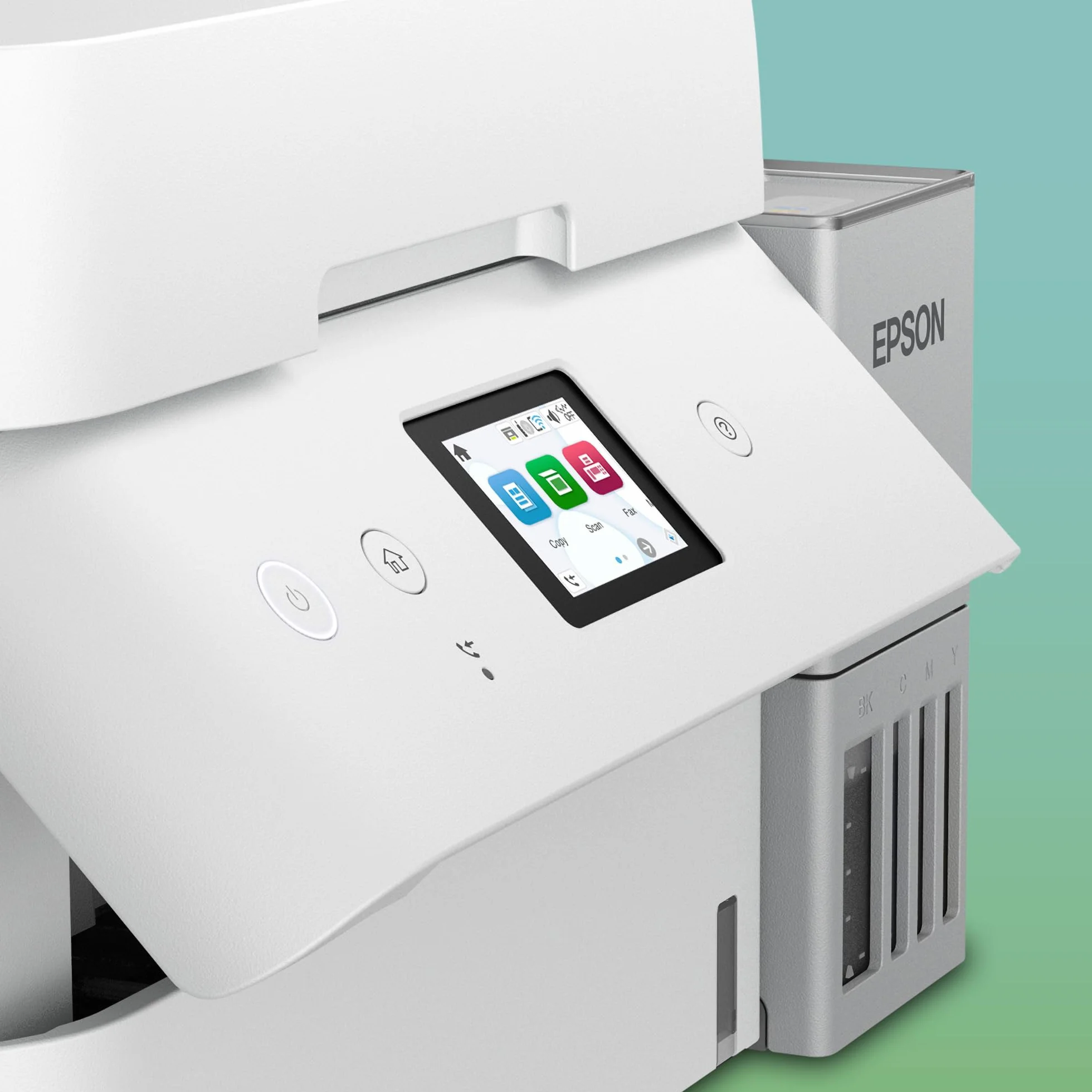 Epson EcoTank ET-4956 Impresora de Depósito de Tinta | Teletrabajo | Wi-Fi, Ethernet | A4 | Doble Cara | Imprimir, Copiar, Escanear, Fax | Pantalla Táctil 6,1cm | ADF | Tinta Incluida para 3 Años