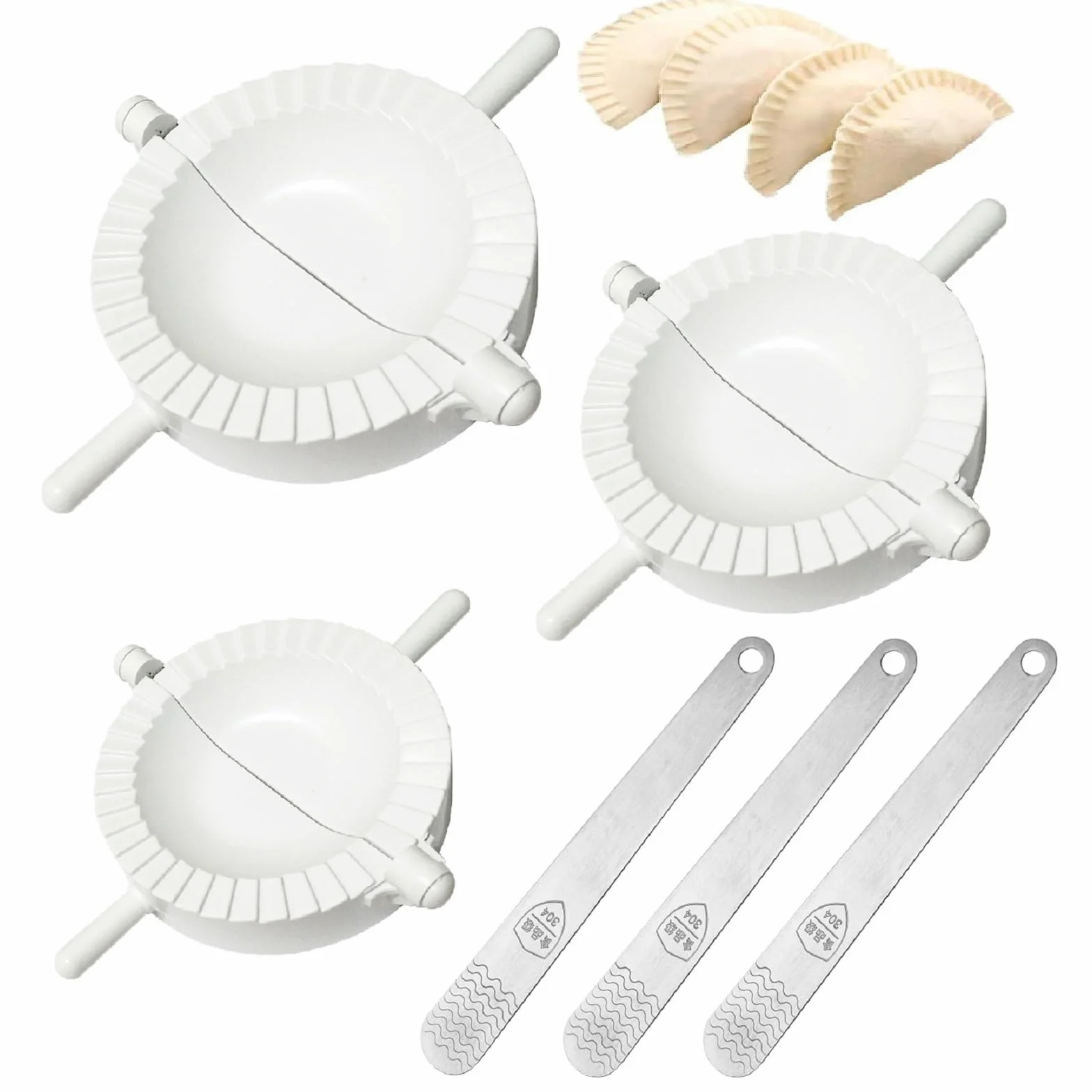 Dumpling Mold 3PCS 10 cm 8 cm 7 cm Ravioli Maker Empanadillas Prensa Cortador