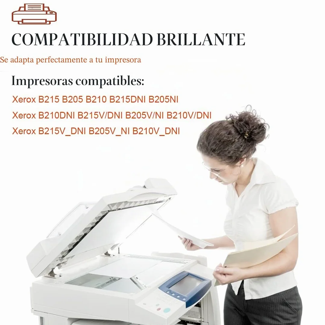 Compatible B205 B210 B215 101R00664 Cartucho de Tambor 10000 páginas para Xerox B210 B210DNI B205 B205DNI B205MFP B215 B215DNI B215MFP Impresoras (Negro, Tambor).