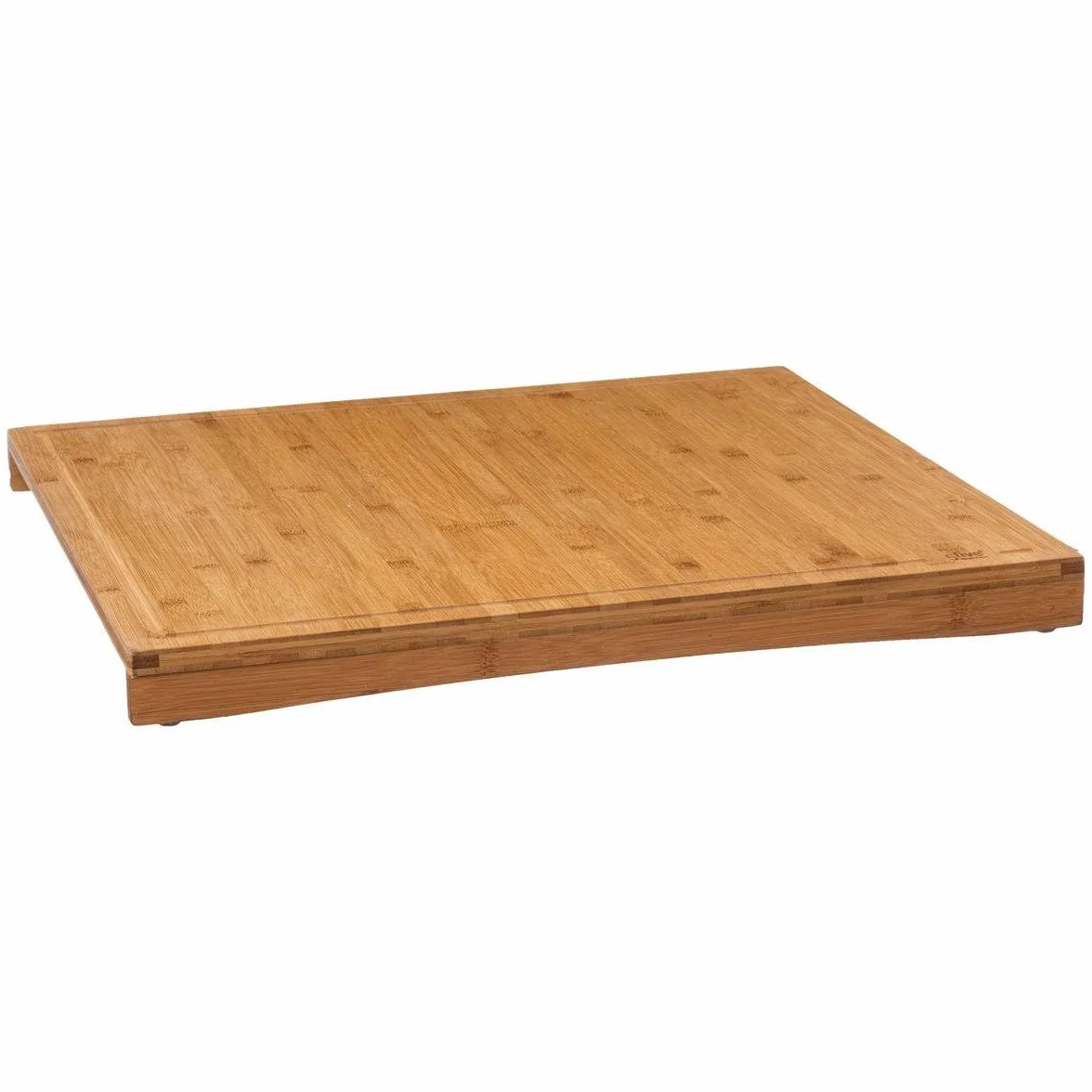 Funda de bambú 3 en 1 para placa de cocina 52x58 cm - Tabla de cortar, protector antiadherente
