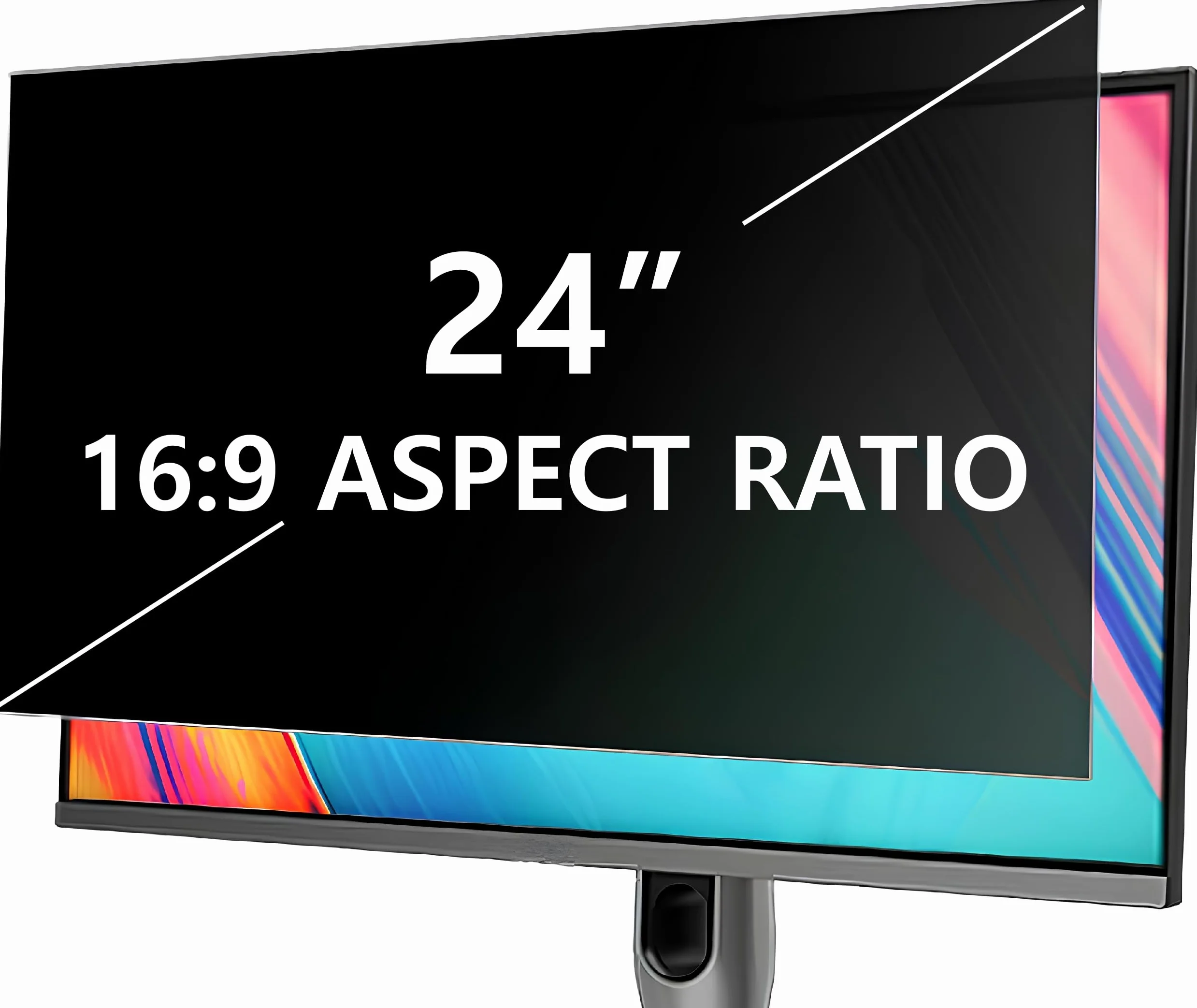 Pantalla de privacidad de computadora de 24 Pulgadas para Monitor de Pantalla Ancha con relación de Aspecto 16:9, protección para los Ojos, Filtro de privacidad para Monitor