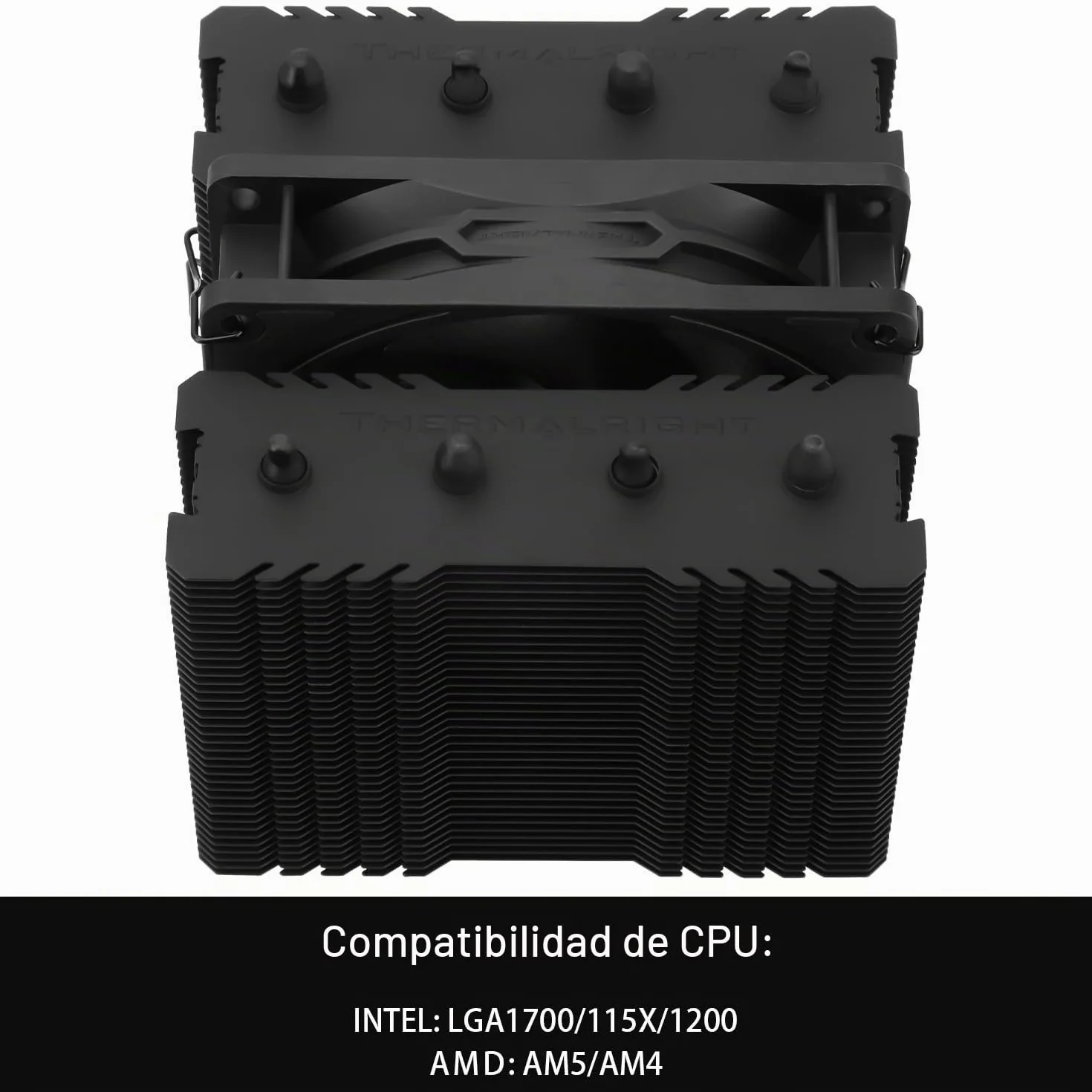 Thermalright Assassin 90 SE - Enfriador de aire doble torre para CPU, ventilador de 110 mm, AMD:AM4 AM5/Intel LGA 1851/1700/115X/1200 (PA90SE negro)