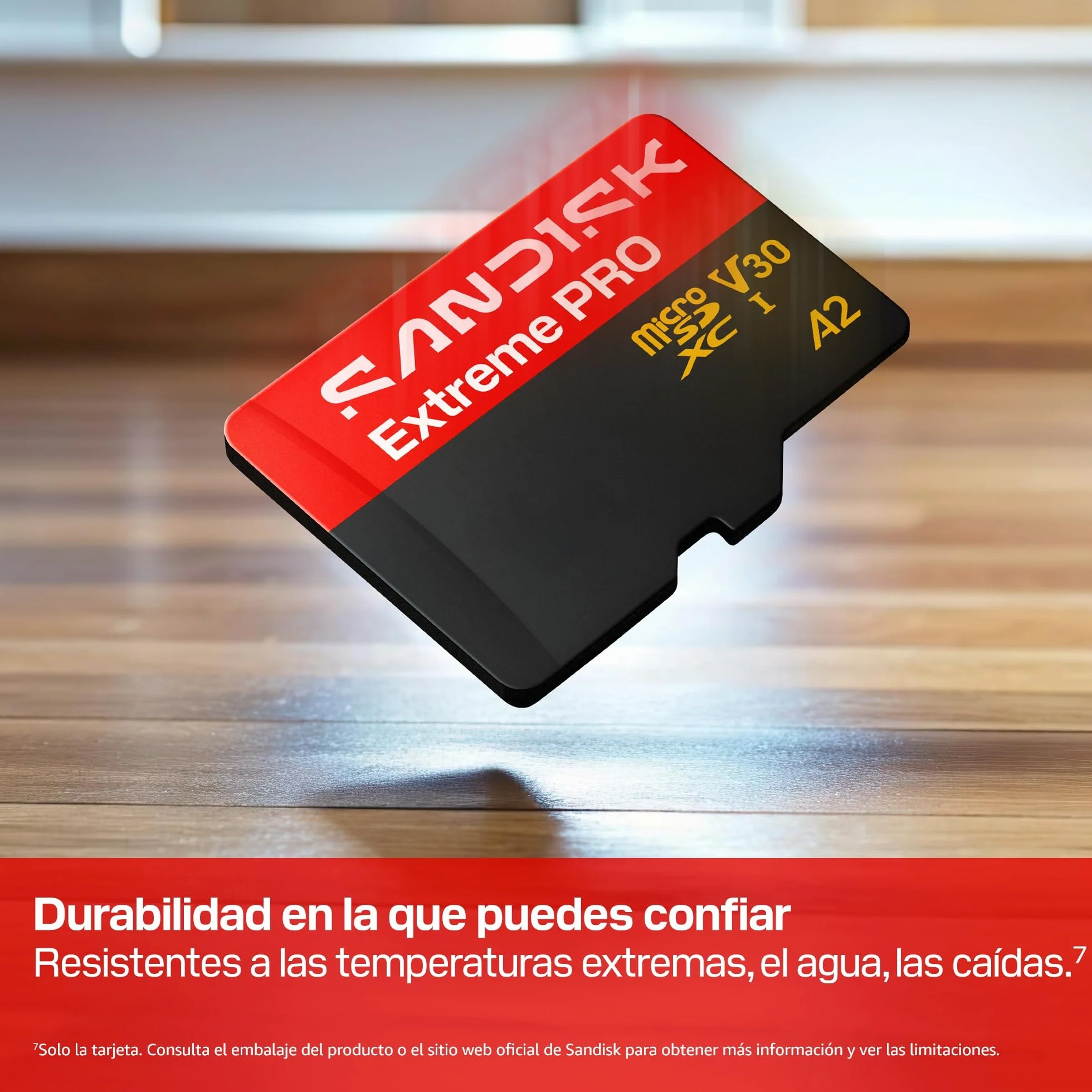 SANDISK Extreme Pro microSDHC Tarjeta UHS-I + SD Adapter, 128 GB (velocidades de Lectura de hasta 250 MB/s y velocidades de Escritura de hasta 120 MB/s, 5K, 3K, 4K UHD, C10, V30, U3, A2)