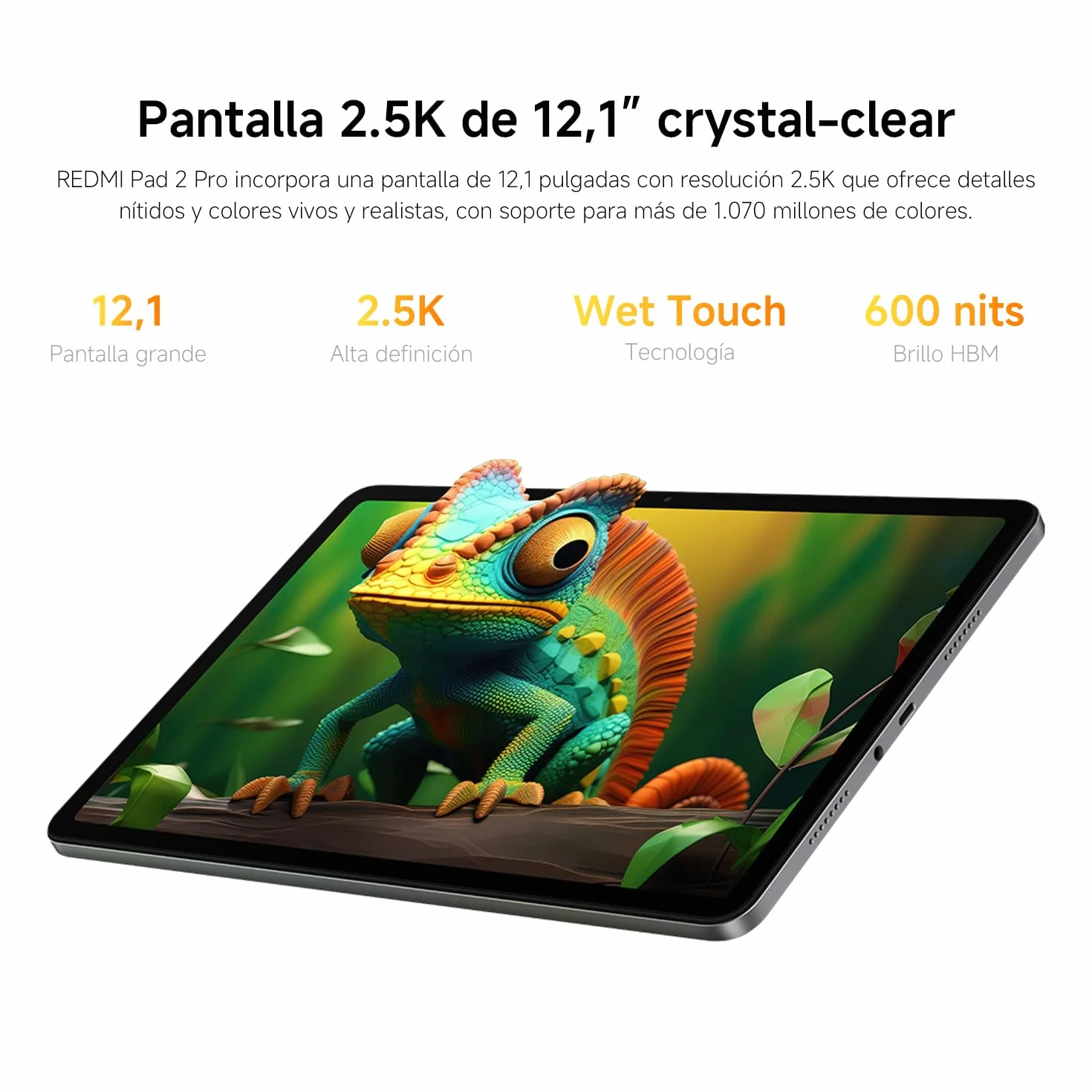 Xiaomi Redmi Pad 2 Pro Tablet 12.1" 2.5K 6GB RAM 128GB ROM WiFi 6 Gris