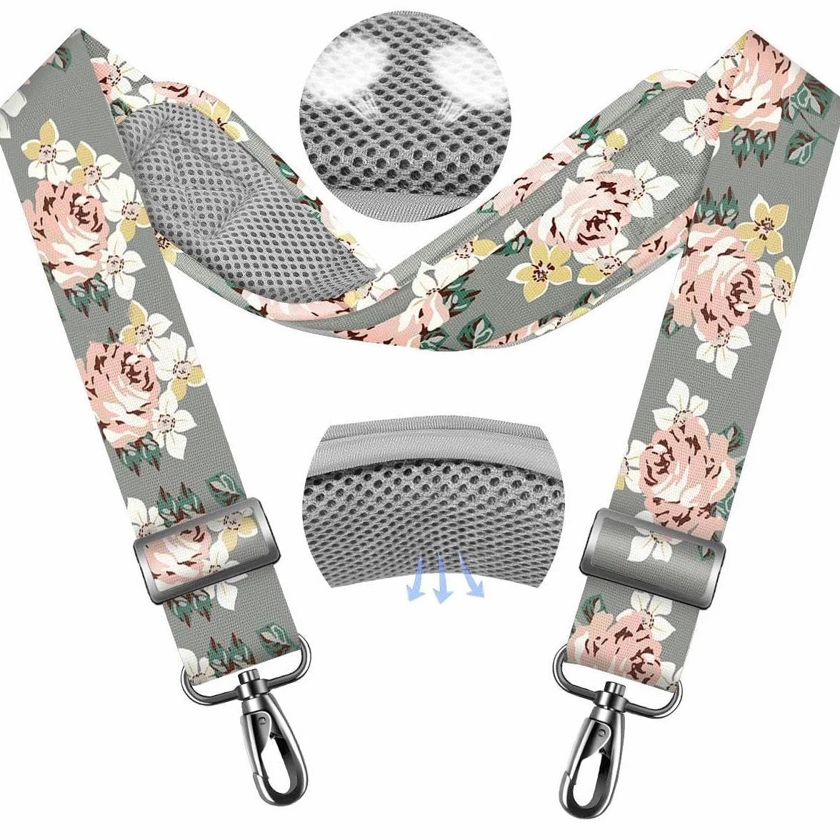 ZINZ Correa Universal para Bolso de 79.5" con Almohadilla Transpirable Fija ultragruesa Correa de Hombro Ajustable y Resistente