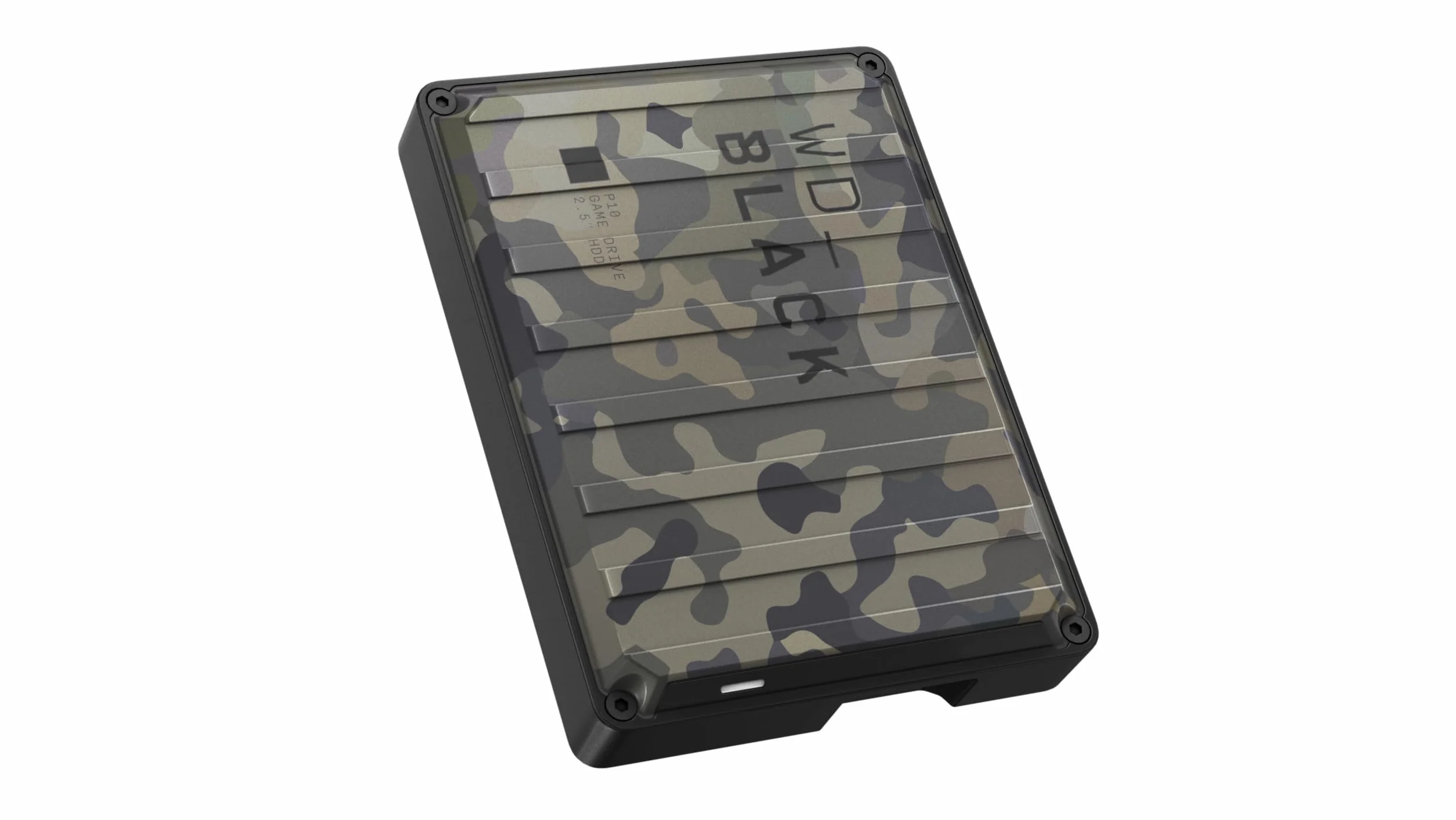 WD_Black P10 5TB Game Drive, Almacenamiento portátil HDD, USB 3.2 Gen 1, hasta 130 MB/s, Compatible con PlayStation, Xbox y PC, Subscripción gratuia de 1 Mes de Discord Nitro, Camo