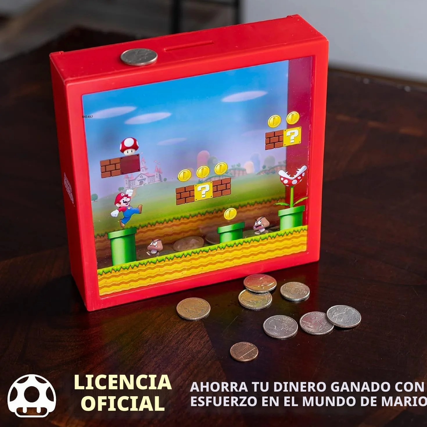 Hucha Super Mario Nintendo Oficial 18cm 7" Regalo Mario Bros