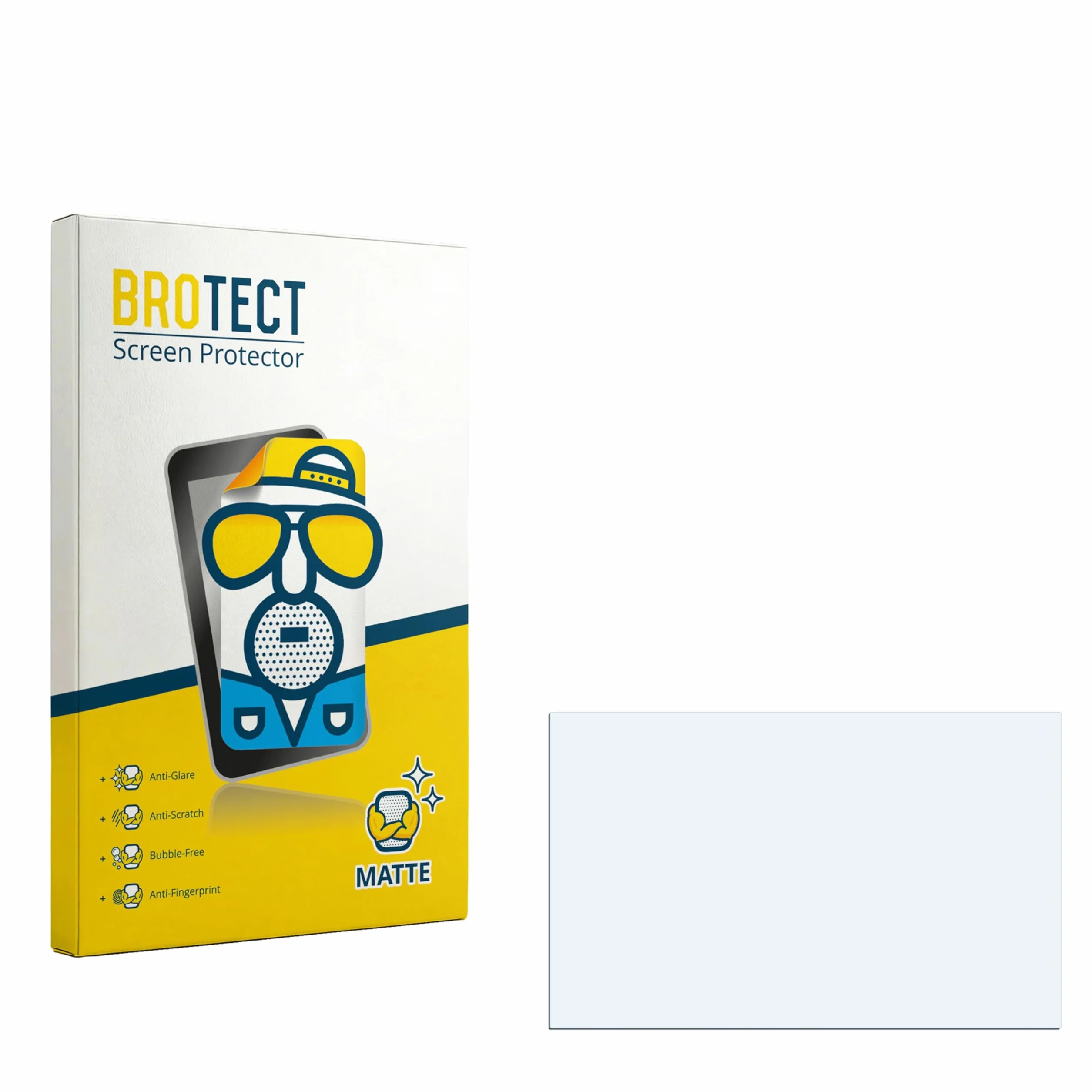 BROTECT Protector Pantalla para Displays 16" (40.64 cm) [344x215 mm, 16:10] | Para Portátiles, Mate Protección Pantalla Made in Germany, Película Anti-Reflejos Anti-Huellas