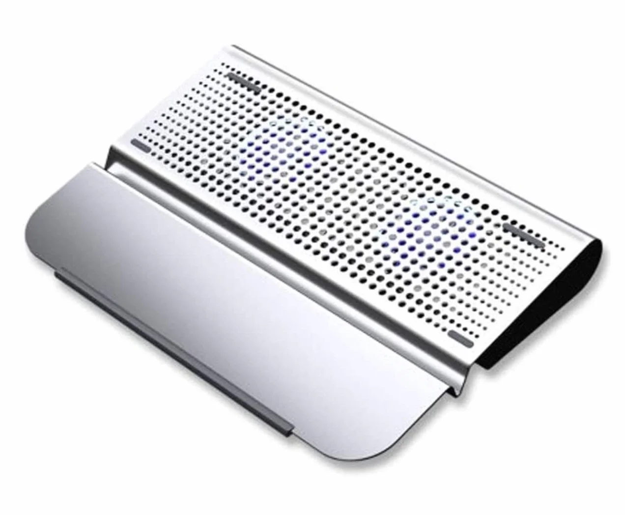 Soporte ergonómico de refrigeración para laptop, almohadilla de refrigeración para portátil de 10 a 15.6 pulgadas, ultradelgada, portátil, 2 ventiladores grandes silenciosos, 1300 RPM con