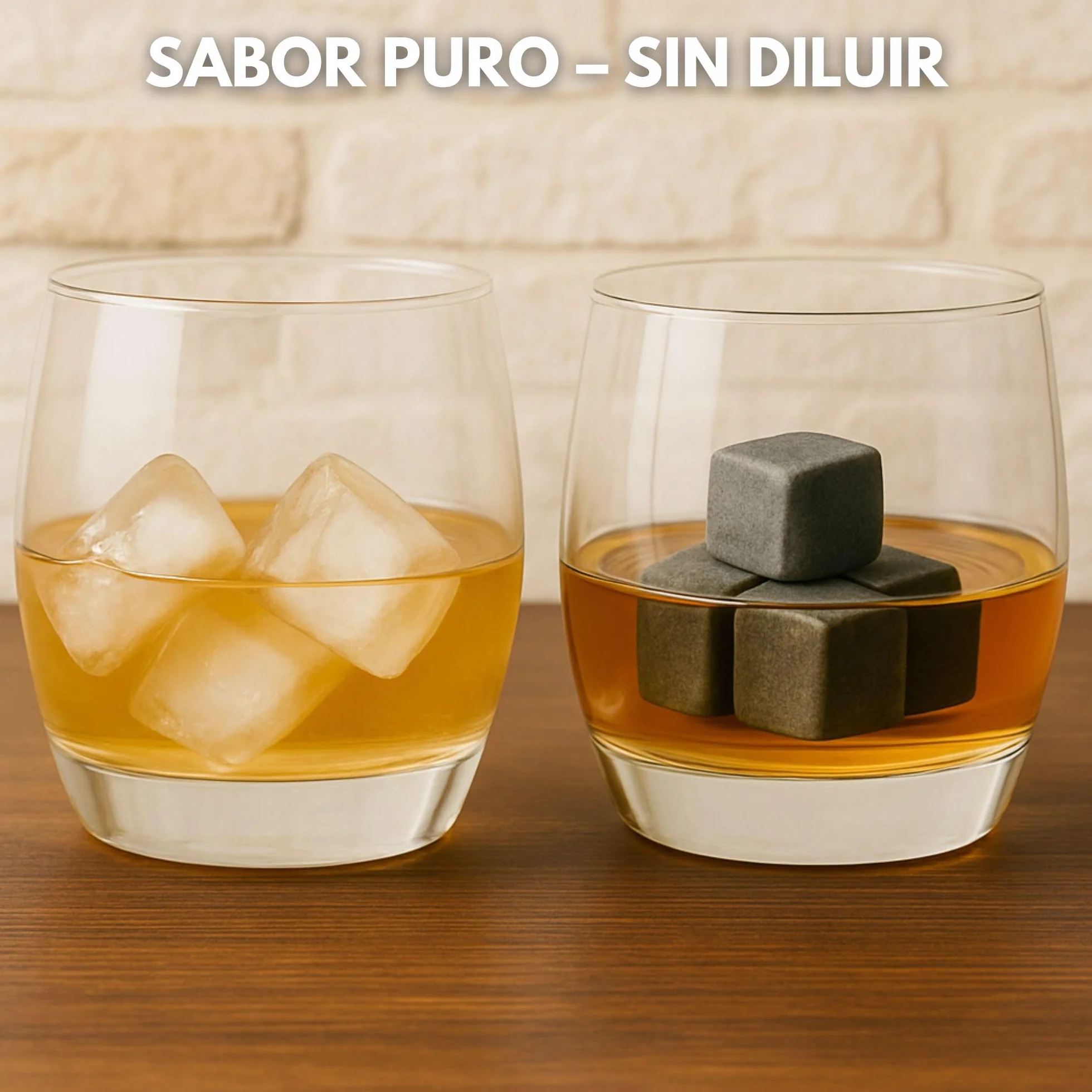 Set de 9 Cubitos para enfriar Piedras el Whisky, Whiskey Stones Esteatita Natural, para Enfriar Whiskey Vino y te sin sobre-enfriar ni Diluir, incl. Bolsa para Guardarlas – gris