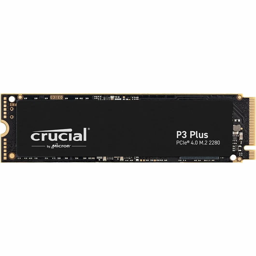 Crucial P3 Plus SSD 1TB PCIe Gen4 NVMe M.2 SSD Interno, Disco Duro SSD, hasta 5.000 MB/s, Compatible con Ordenador Portátil y de Sobremesa - CT1000P3PSSD801
