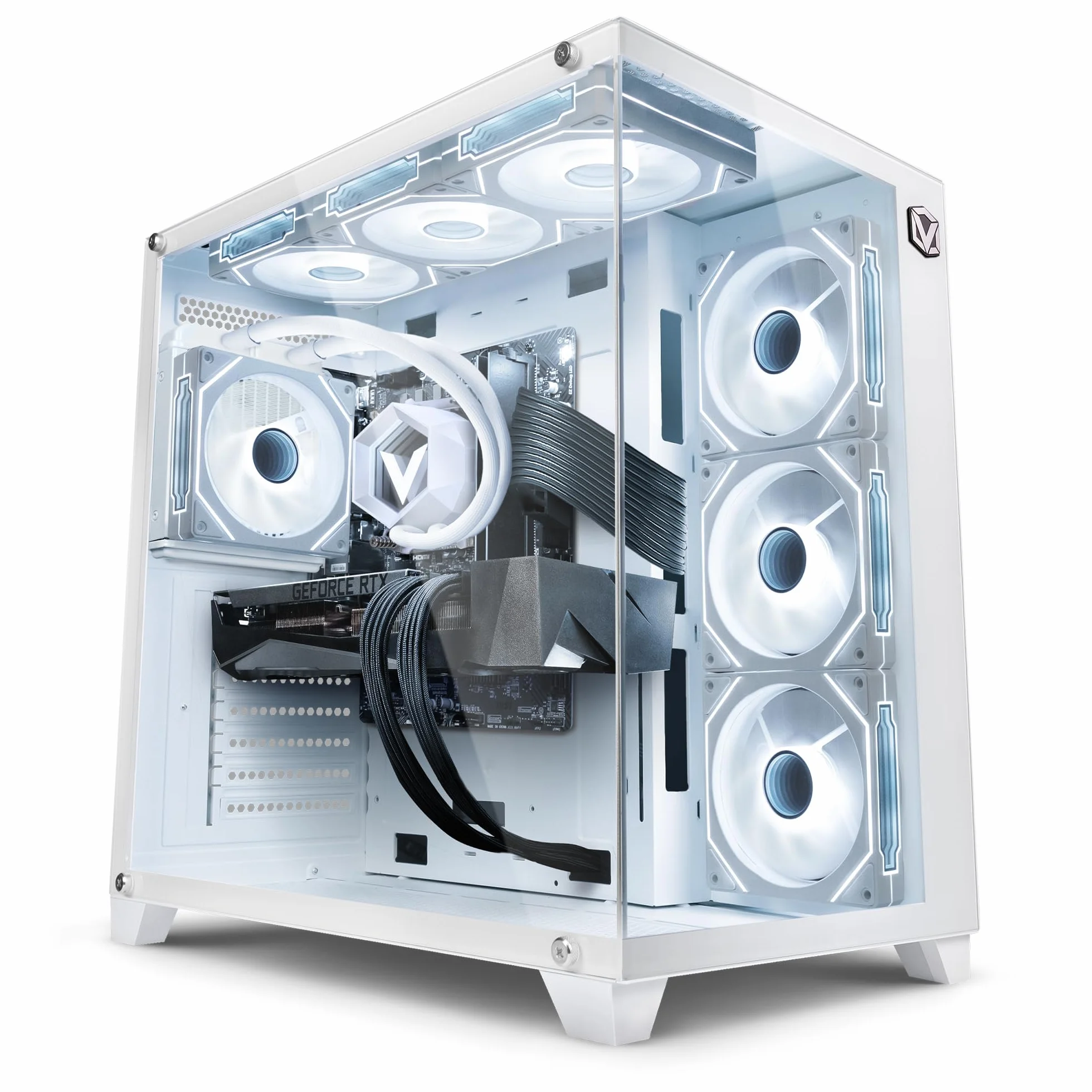Vibox IX-546 PC Gaming • AMD Ryzen 7 9800X3D 8 Cores • Nvidia RTX 5070 Ti 16GB • 32GB RAM • 1TB NVMe SSD • Windows 11 • WiFi 6 + Bluetooth 5.4 • Blanc