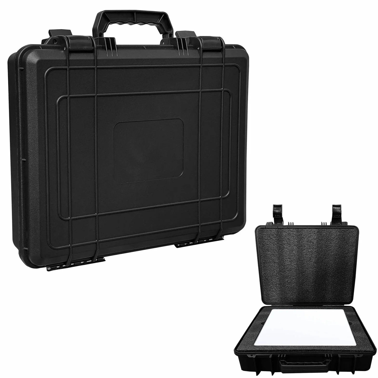 Estuche de Transporte Carcasa de plástico a Prueba de Lluvia Interior de Espuma de Alta Densidad para Viajes Camping Almacenamiento al Aire Libre